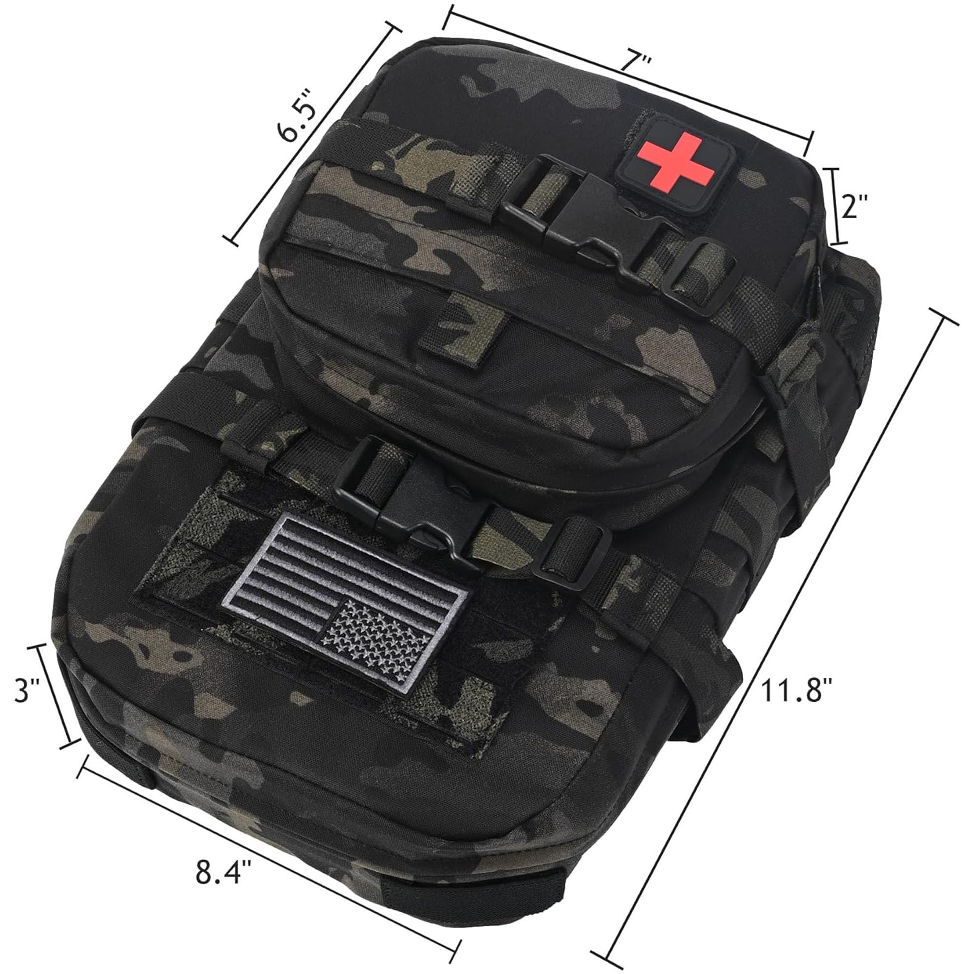 Zaino Tattico Porta Idratazione Protech ACU Molle – Leggero E Camouflage: Acqua A Portata Di Mano In Escursione!