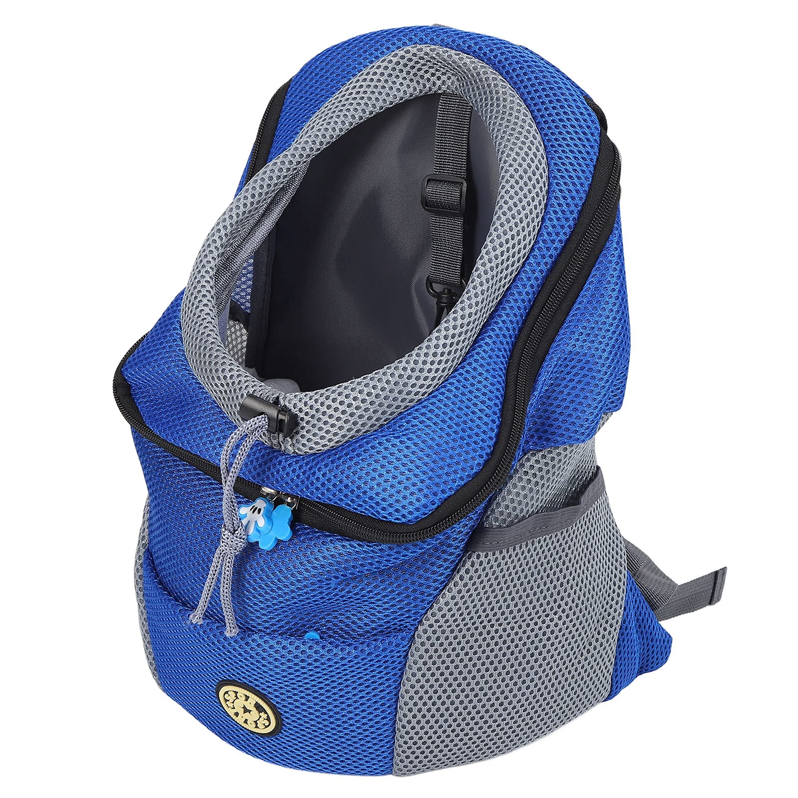 Zaino per animali domestici Zaino da trasporto Traspirante Comodo Spazioso Durevole Borsa da viaggio per escursionismo all'aperto Campeggio con tessuto Oxford e poliestere per (Blu)
