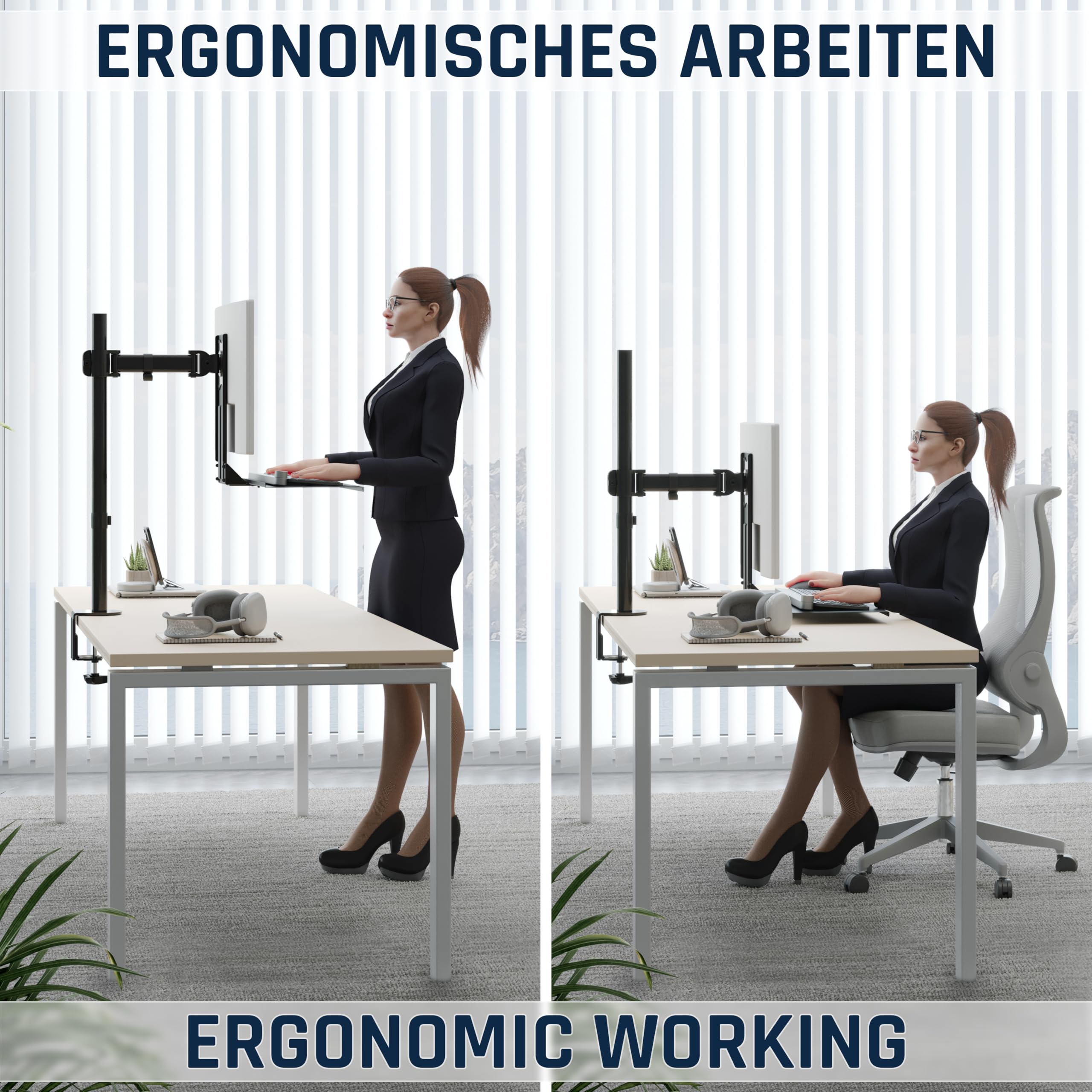 Monitorarm of CPU houder bestellen? | Kantoorspecialisten