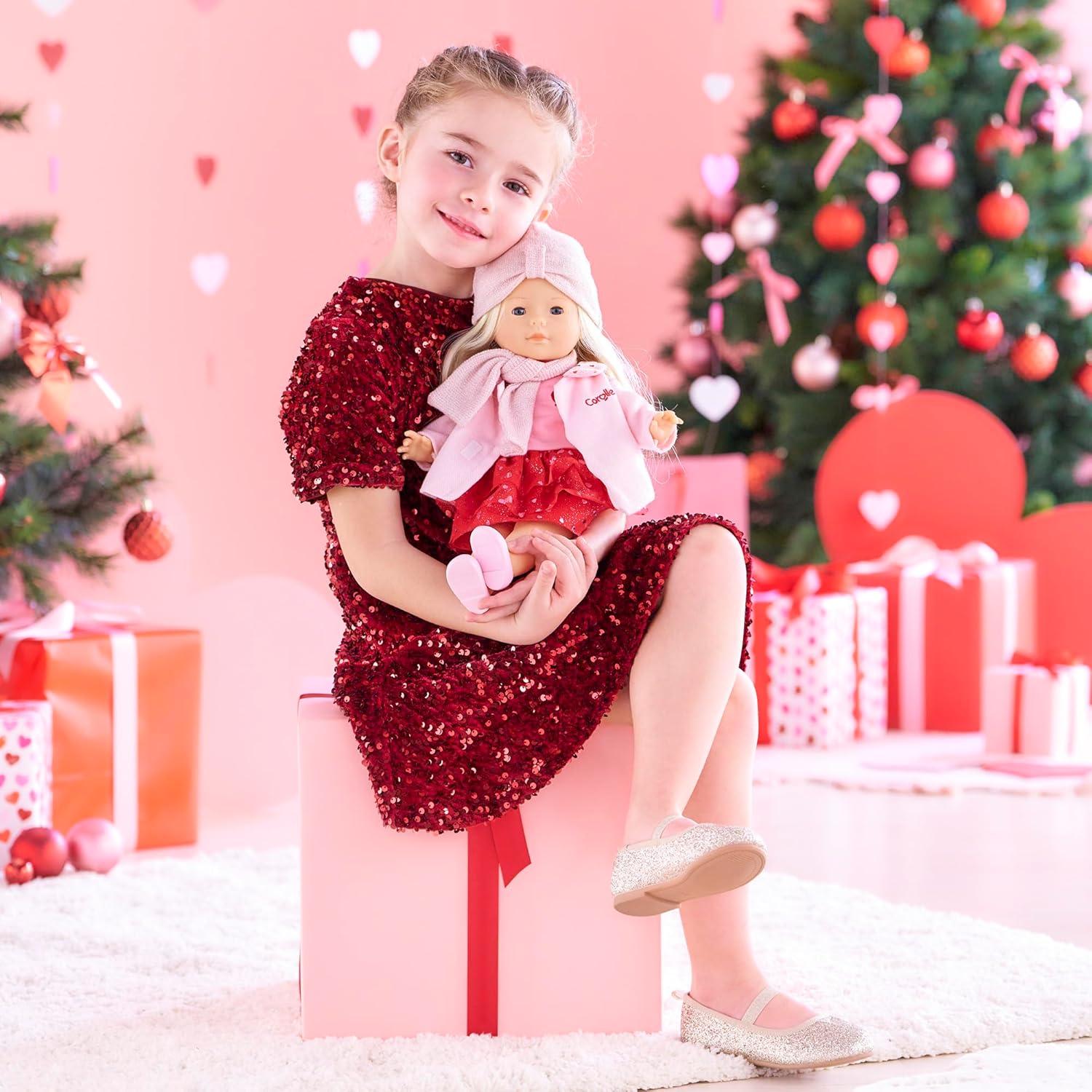 Corolle My Coat Petals of Hearts 9000212740 for Doll, 36 cm, from 4 Years