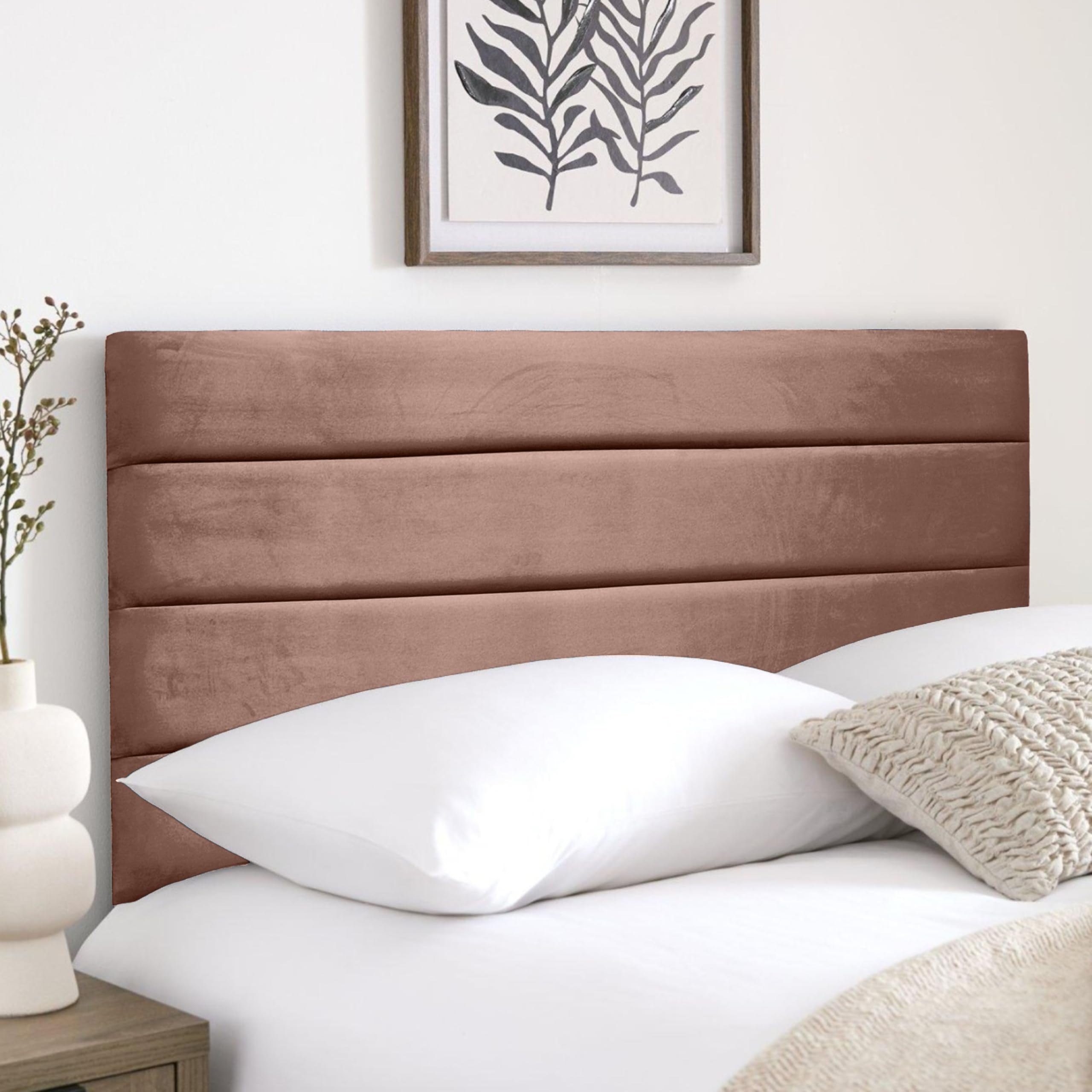 HB-1 Headboards for Beds – Venice 24'' Divan Bed Headboard – Headboards for Divan Beds, Bedroom & Hotel Furniture, Elegant Soft Plush Fabric Head Board