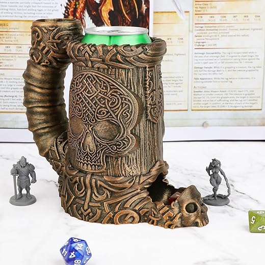 AUSPDICE Caneca Epic Dice Tower - Acessório RPG multifuncional para D&D e jogos de mesa-RF286C