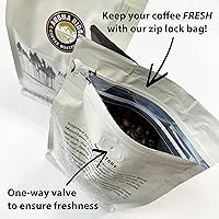 Vista 7 de Café indio monzón, Malabar AA, acidez distintivamente, 1 libra, grano entero, bolsa de válvula de vacío para frescura