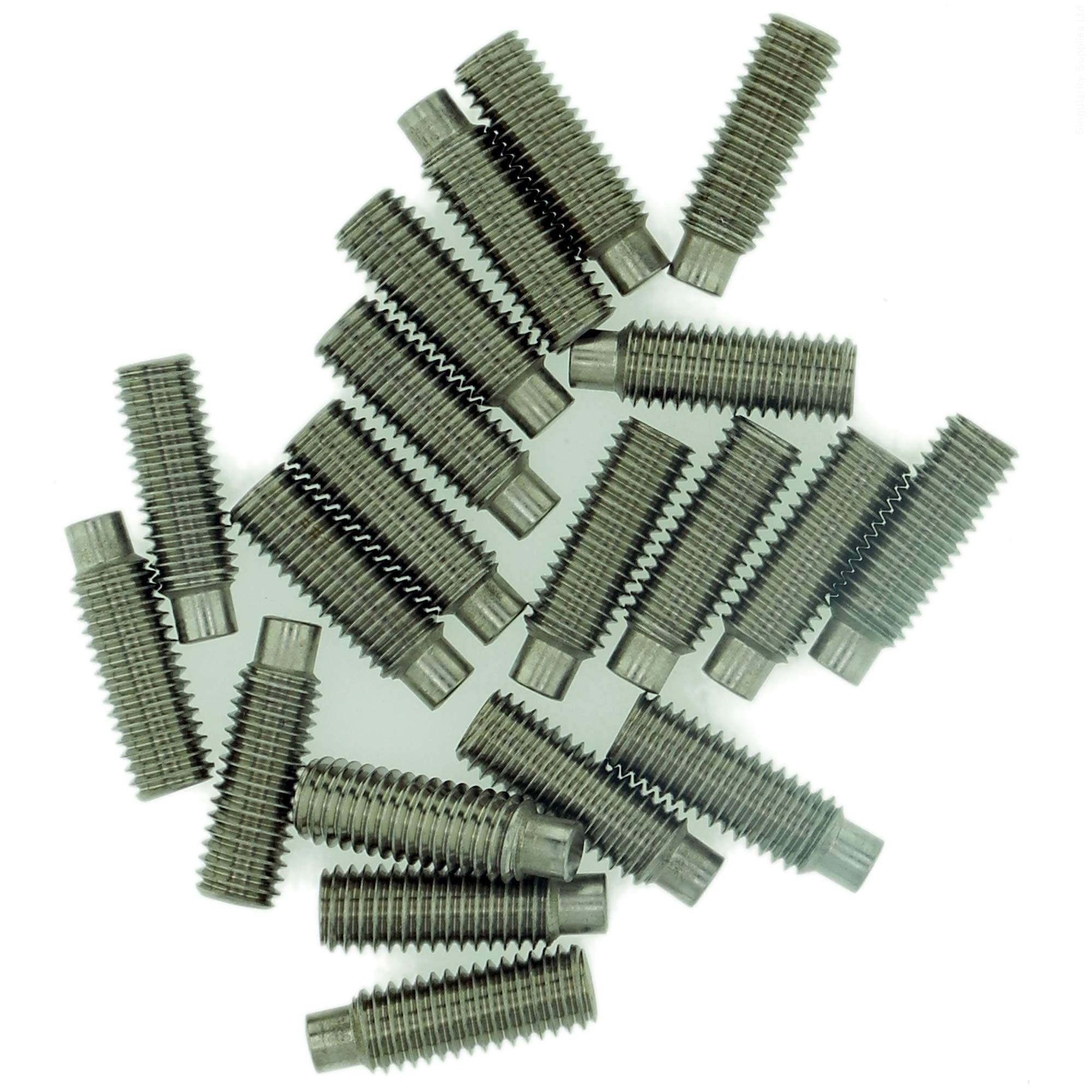 Singularity Supplies M3 (3Mm X 10Mm) Hex Socket Grub Screw (Dog Point) - Stainless Steel (A2) (Pack Of 20)