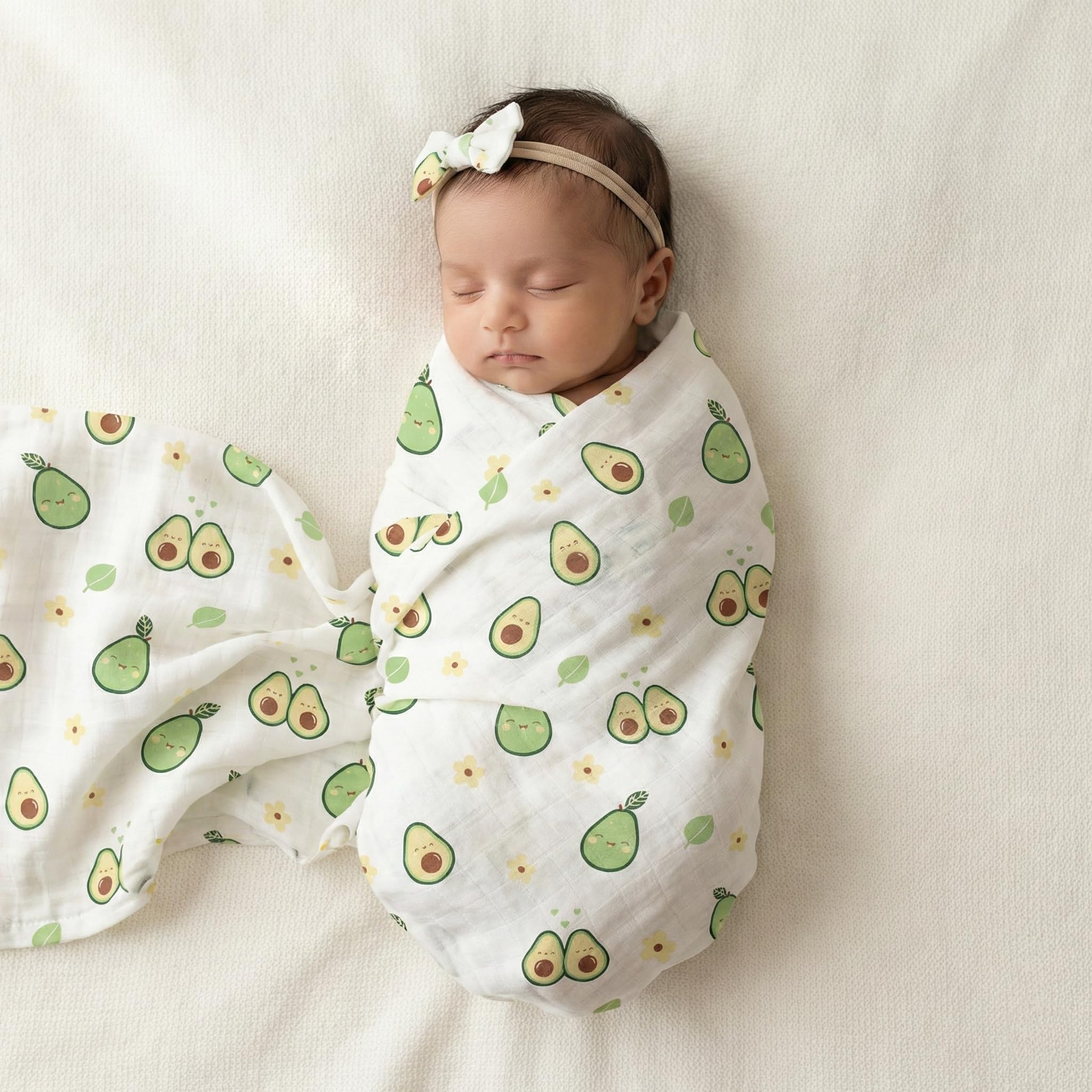 Blushbaby Premium Muslin Swaddle Wrap for Newborn Baby Pack of 4 | 120 GSM, 100x100 cm | Ultra Soft Breathable Malmal Baby Swaddle Blanket, Lightweight Baby Wrap, Blanket for Infants
