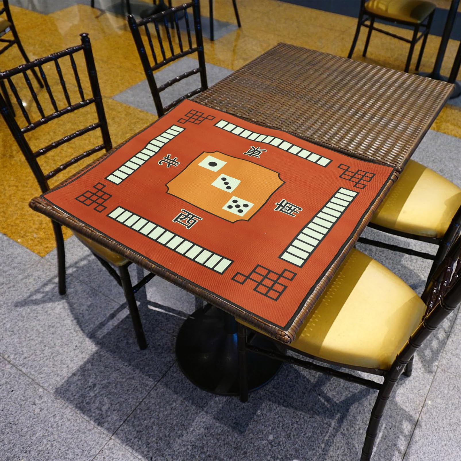 ifundom Tapete de Mahjong Antideslizante y Reductora de Ruido para Mesa Cuadrada 100x100 Cm Verde, Accesorio para Juegos de Mesa y Fiestas Sociales ifundom Tapete de Mahjong Antideslizante y Reductora de Ruido para Mesa Cuadrada 100x100 Cm Verde, Accesorio para Juegos de Mesa y Fiestas Sociales