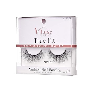 VLuxe by i-Envy 2 أزواج رموش كاذبة رموش حقيقية مناسبة لحجم ناعم وطبيعي (محاذاة مناسبة)