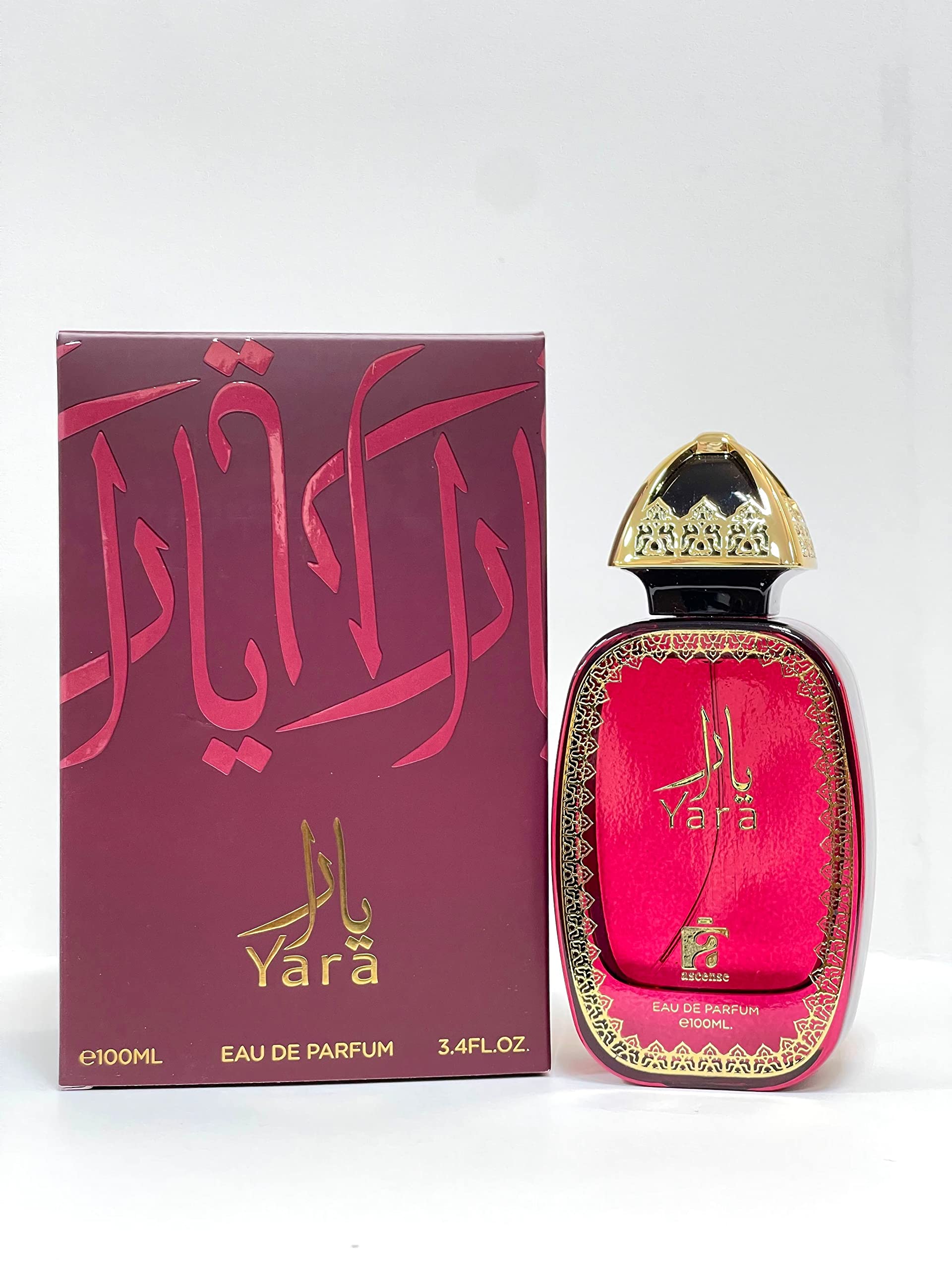 YARA by asense - inspired by TRÉSOR MIDNIGHT ROSE- Mischievous and playful Eau de Parfum for Women, 100ml