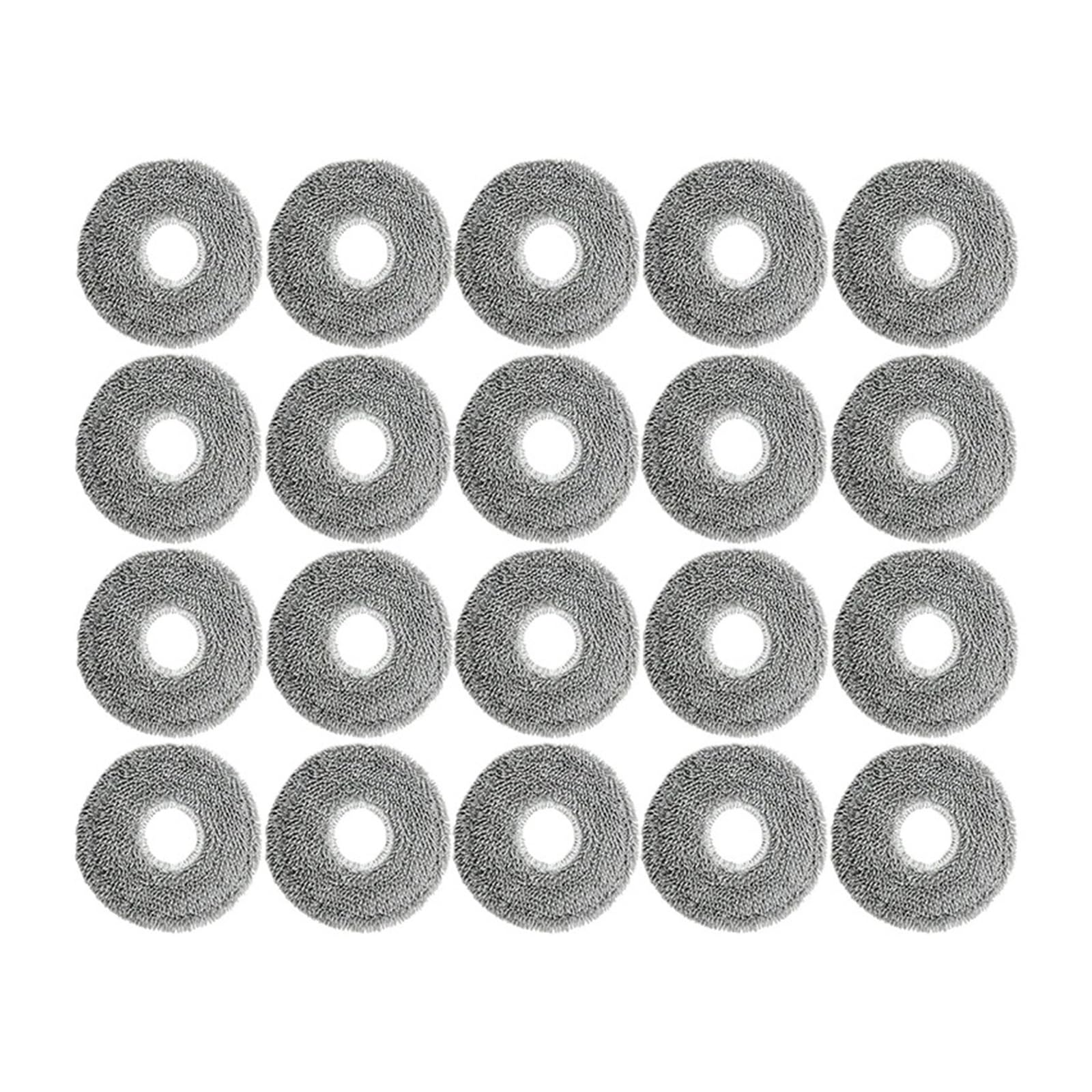 VIXWDRUTY Mop Cloth，Compatible For JONR，P20 Pro Robot Vacuum Cleaner Part Microfiber Mop Cleaning Pad Replacement Household Cleaning Spare Parts ﻿(20pcs a)