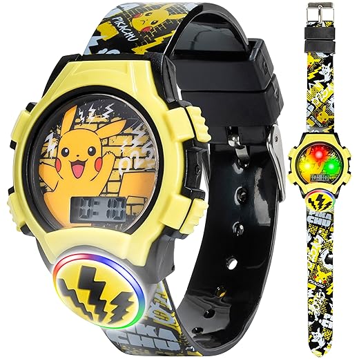 Accutime Kids Pokemon Digital LCD Quartz Watch for Boys, Girls, and Adults All Ages