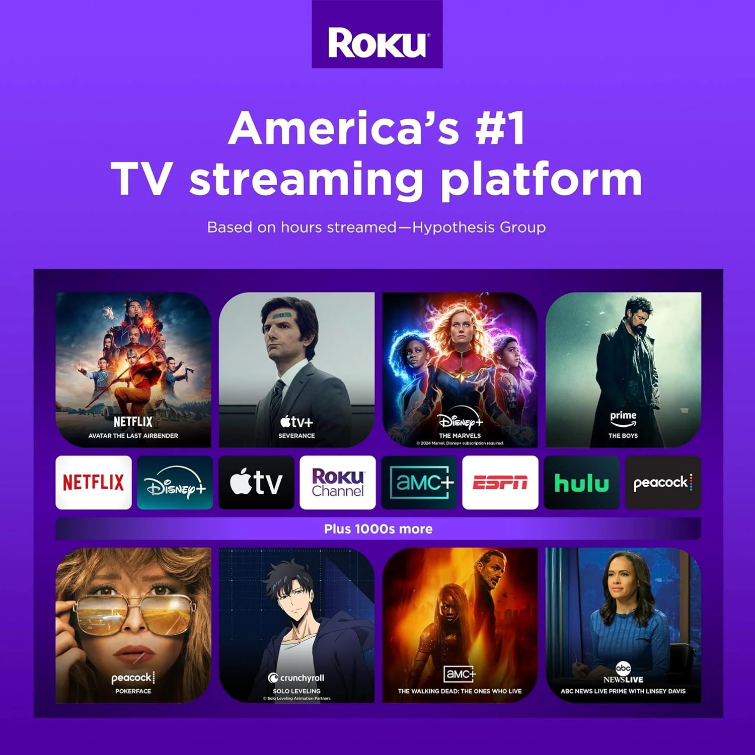 Roku Express (New) HD Streaming Device, with High-Speed HDMI Cable and Simple Remote (no TV Controls), Guided Setup, and Fast Wi-Fi, with MTC HDMI Cable and USB Extension Cord image 7 of 8 B0CNL1N8NX