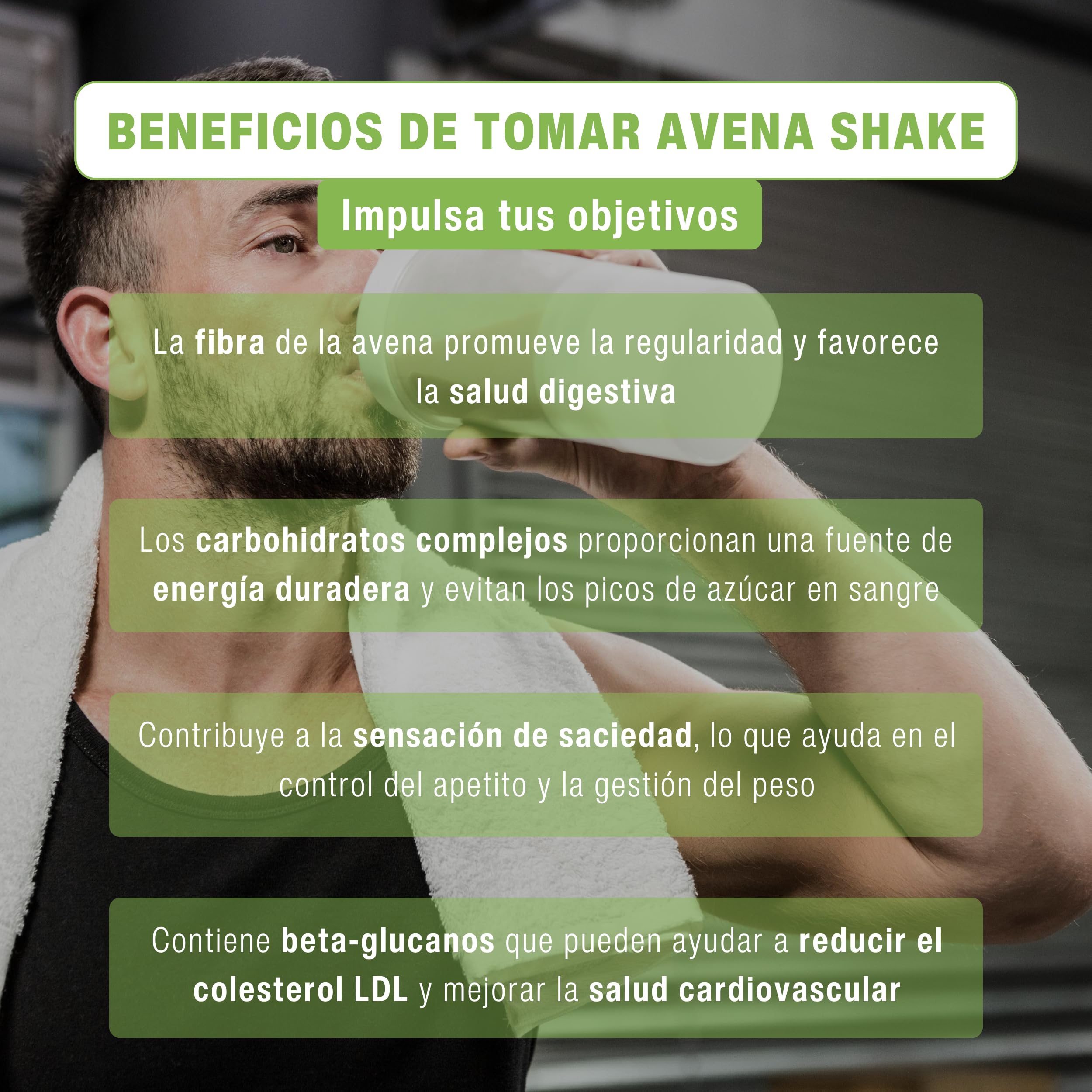 NutriEnjoy - Avena Shake 1Kg | Copos de Avena Integral Molidos | Harina de Avena Sabores | Avena en Polvo | Harina de Avena Integral | Avena Instantánea Sabores Deliciosos (Chocolate Blanco) - 4