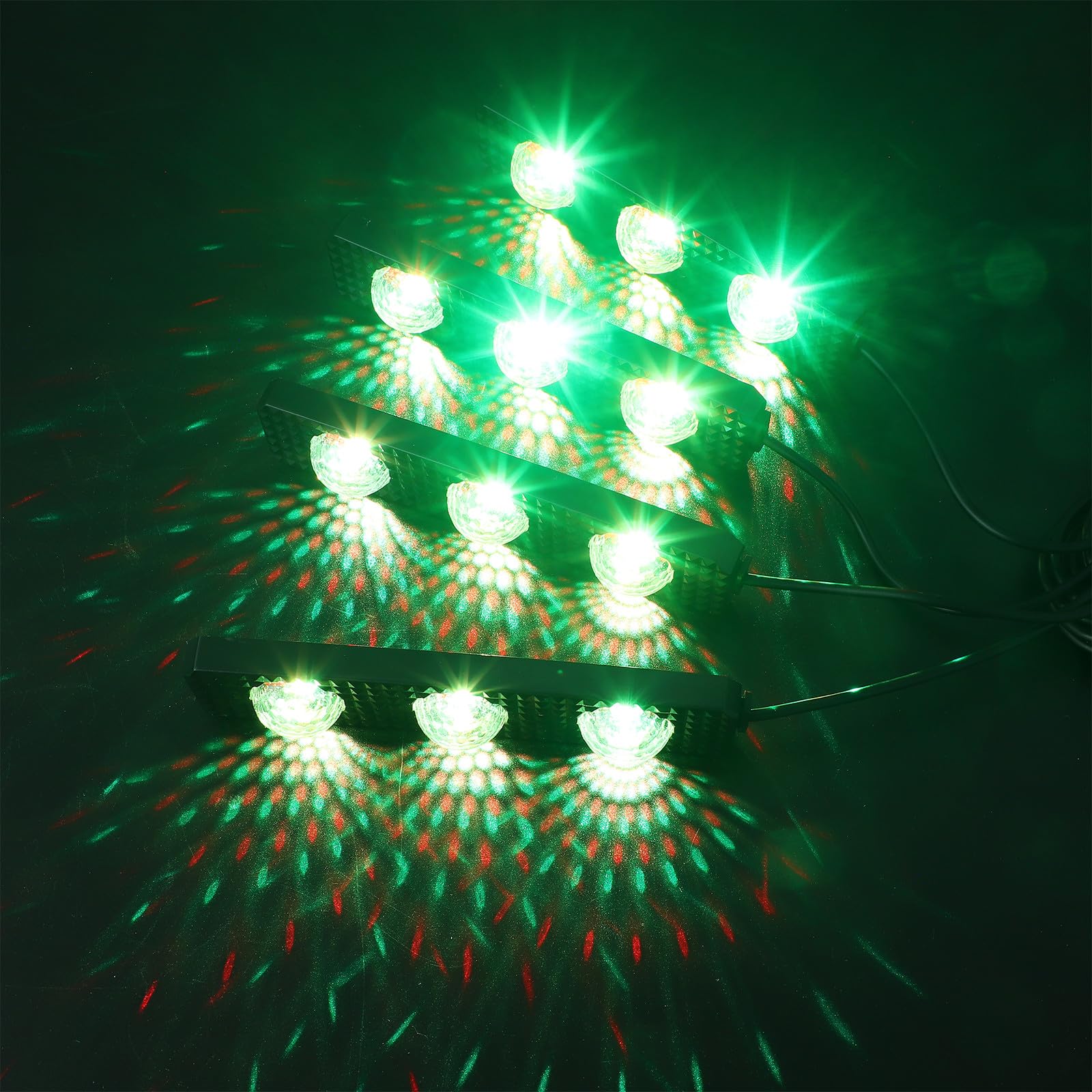 Operitacx Luces LED Multicolores para el habitáculo del Coche, 4 Tiras LED para el Espacio de los pies, iluminación Impermeable para Viajes por Carretera y renovación del Interior Durante Las