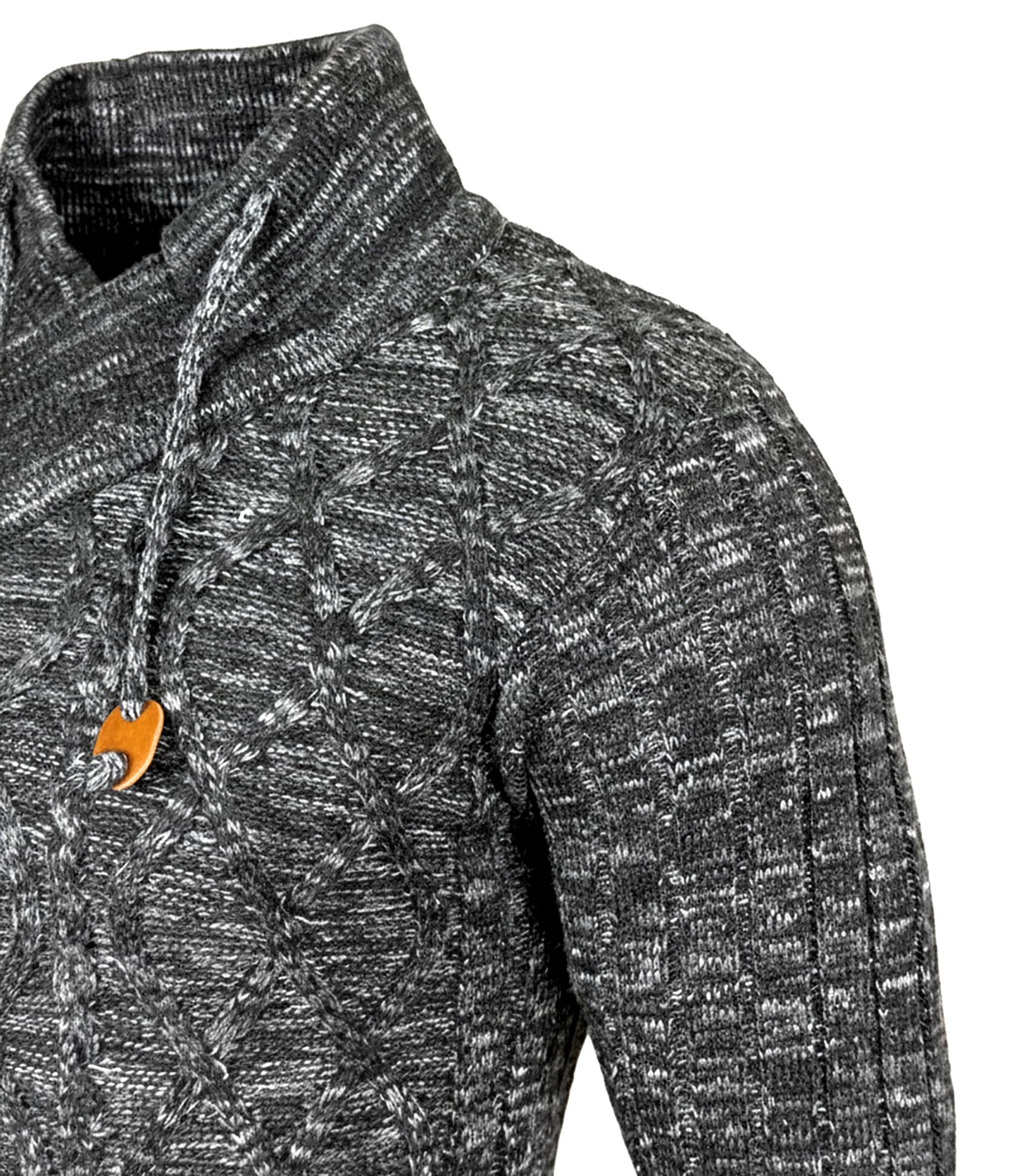 Subliminal Mode Maglione a Maglia Ingrosso Collo Scialle da Uomo Pullover BX292