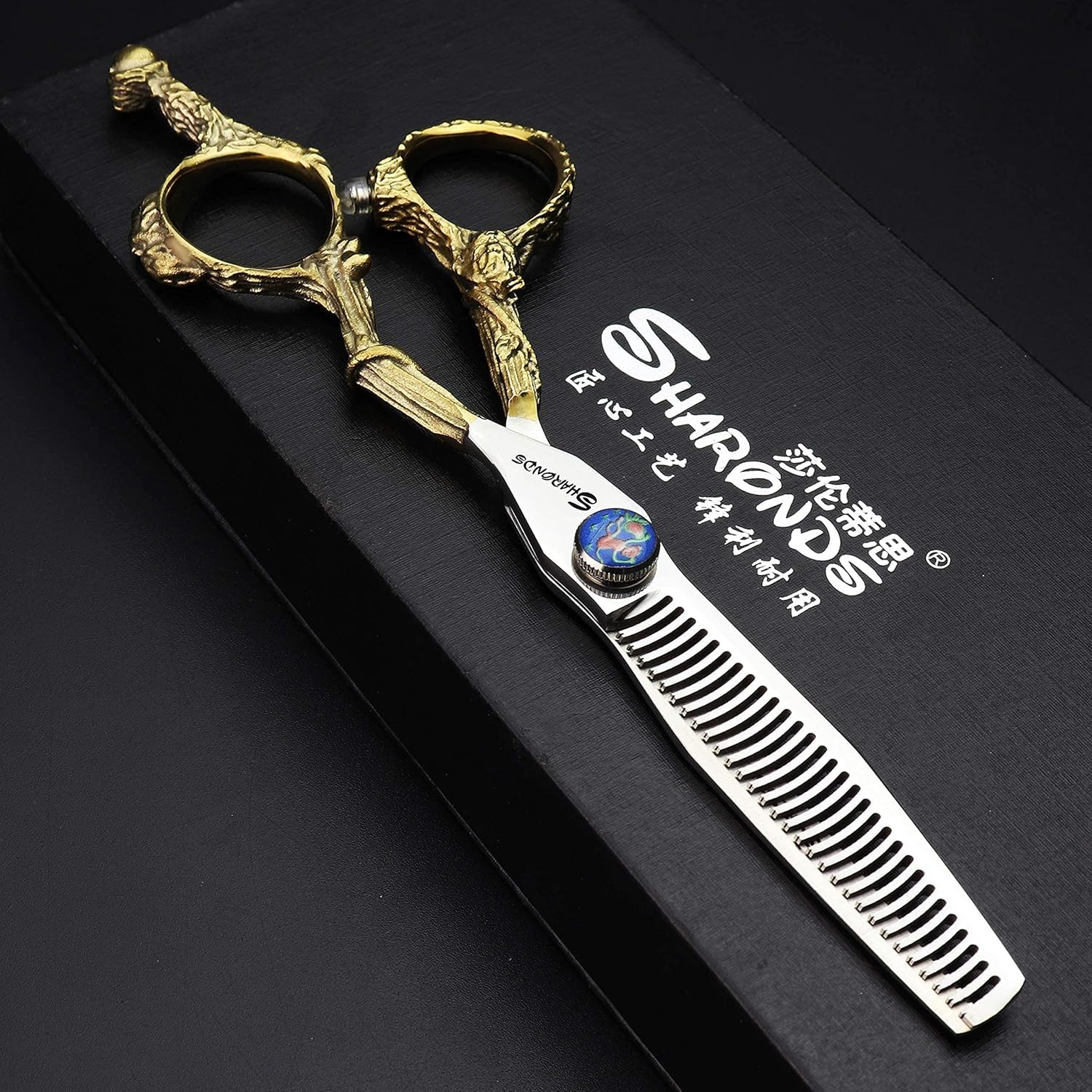 Professional Hair Barber Scissors Japanese Material Steel 440c, Hairdresser Barber Shop Hair Clipper (Silver《Set》) - Image 3