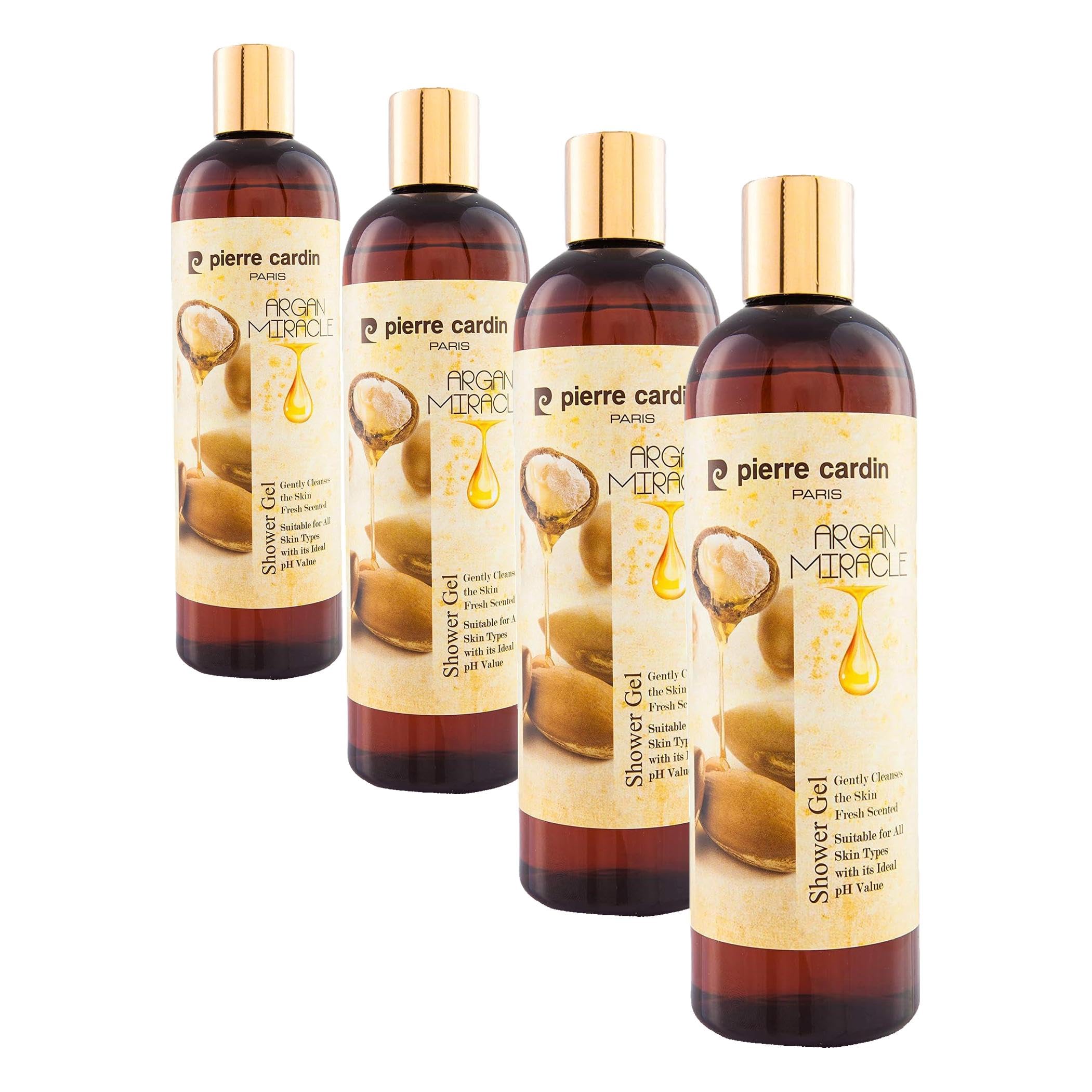 Pierre Cardin Argan Yağı Özlü E Vitaminli pH Dengeli Canlandırıcı Duş Jeli - 400 ML 1 Paket (4 paketi)