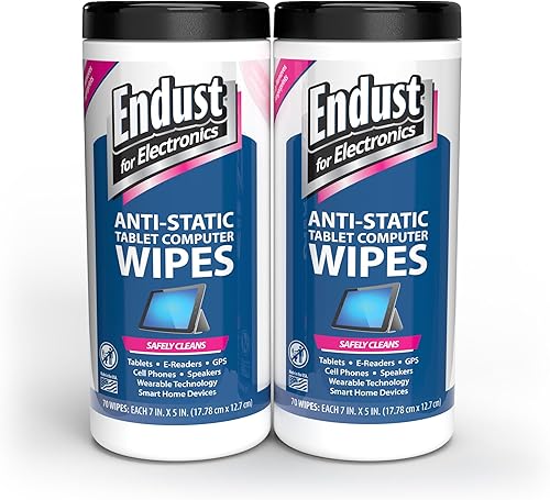 Vista 6 de Endust For Electronics Toallitas limpiadoras de pantalla, toallitas para limpieza de superficies electrónicas, para tableta, lector electrónico