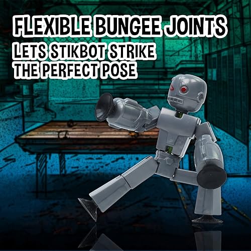 Miniatura 3 de Zing Stikbot Monster Werewolf & Cyborg - Juego de 6 figuras de acción coleccionables Stikbot, animación Stop Motion, ideal para niños a partir de 4