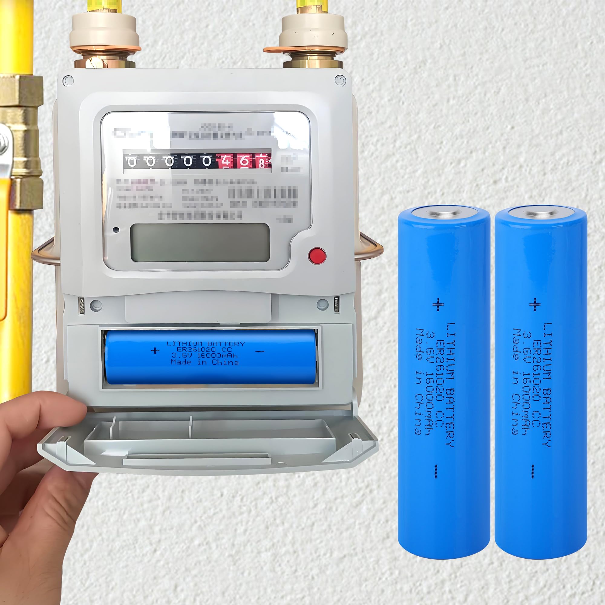ER261020 3,6 V 16000 mAh Primär-Lithiumbatterie, 20 Stück, doppelte C-Größe, Lithium-Thionylchlorid-Batterie, nicht wiederaufladbar für Smart-Messgeräte, GPS-Tracker, Industriesensoren