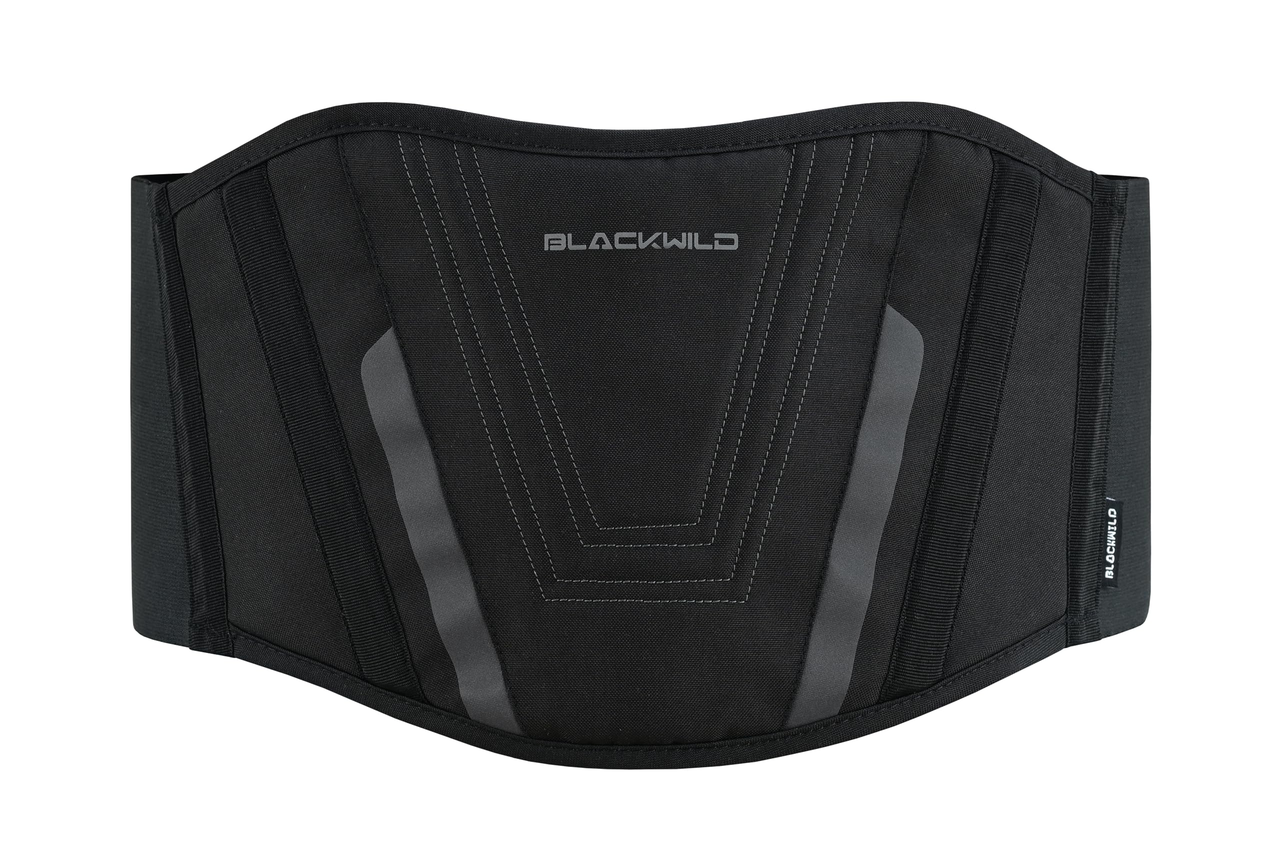 BLACKWILD - Cintura lombare per moto, unisex, colore nero primario stabilizzazione efficace della zona lombare, tiene al caldo i reni
