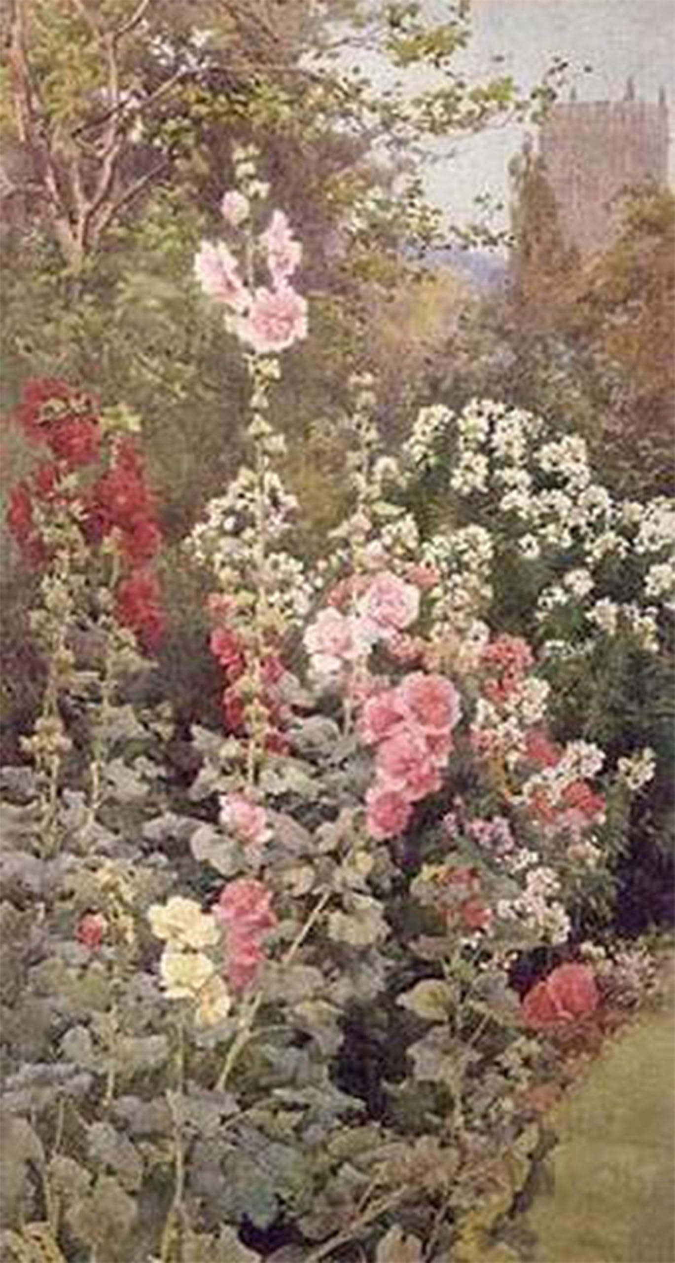 ARTXLXXBN Famous Painting Art Wall Decor Abstract Art Picture the Garden by Alfred Parsons Animal Pictures for Home Decor 60x90cm
