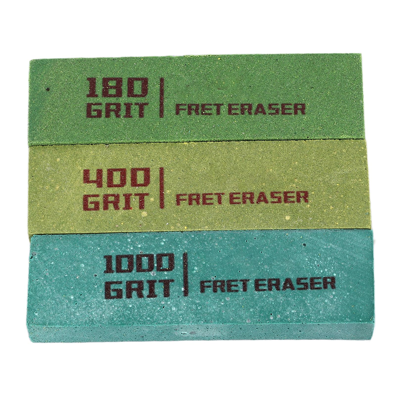 Gommes à Frettes de Guitare 3 Pièces, Blocs de Caoutchouc Abrasifs de Polissage, Outils de Nettoyage pour Cordes de Guitare