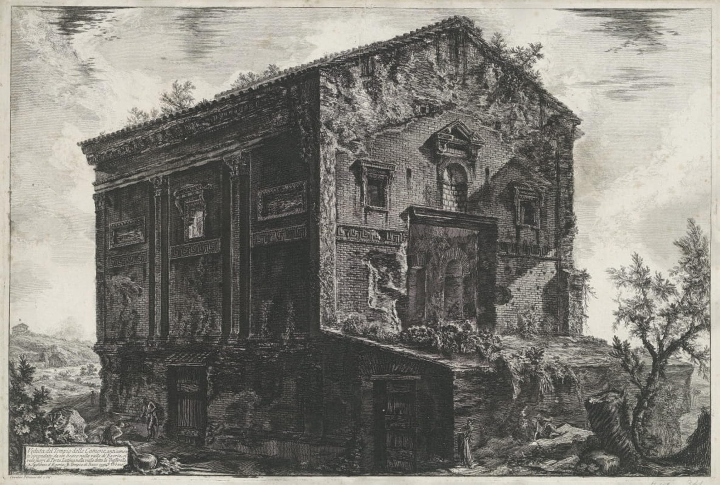 ARTXLXXBN Famous Painting Canvas Artwork Graffiti Print Famous Artist by Battista Piranesi Portrait Canvas Image for Home Decor 60x90cm