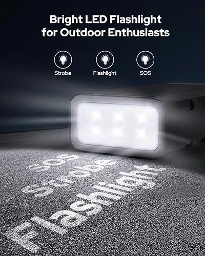 Miniatura 7 de Apowking Banco de energía con salida de CA, banco de batería portátil de 65 W, carga rápida, estación de energía de 88.8 Wh24000 mAh para acampar al