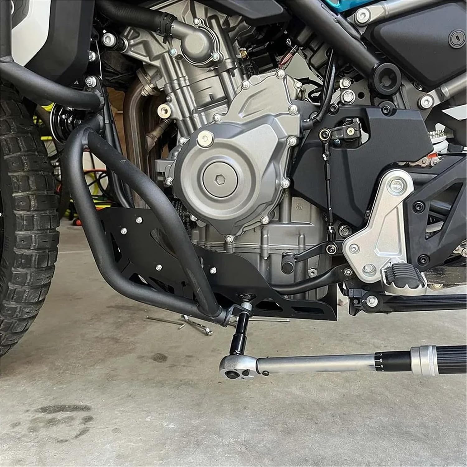 for CFMOTO CF450MT CF 450MT MT450 MT 450 2024-2025 Under Engine Cover Skid Plate Bash Frame Belly Pan Sump Guard Protection