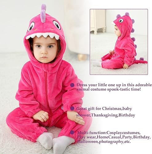 Miniatura 19 de TONWHAR Disfraz unisex de Halloween de animales para bebé y niño pequeño para otoño e invierno