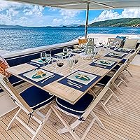 Vista 43 de Faux Leather Placemats and Coasters Set of 2, Round Leather for Dinner Table Mats Heat Resistant Non-Slip Washable Insulation Coffee Mats Kitchen