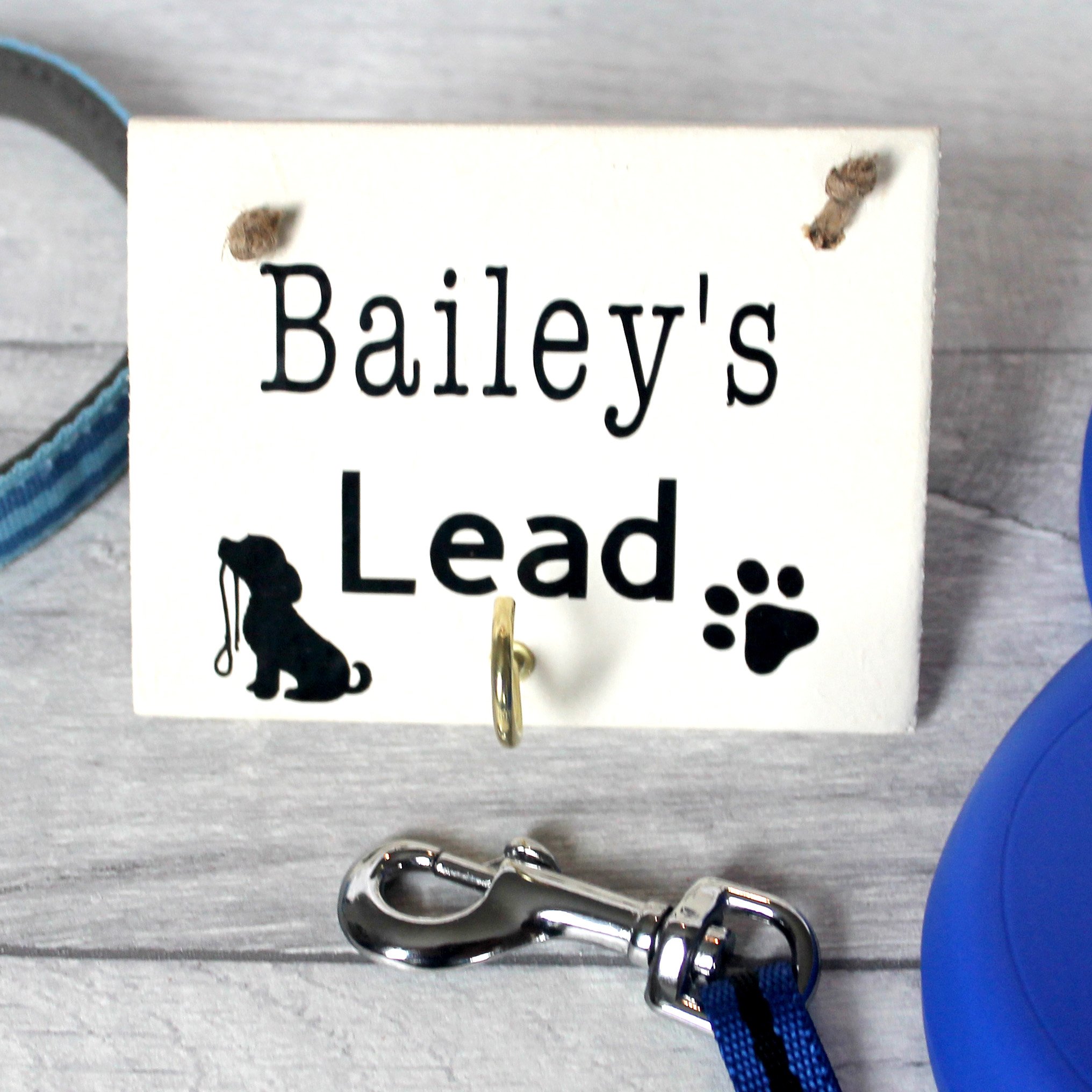 personalised dog lead holders