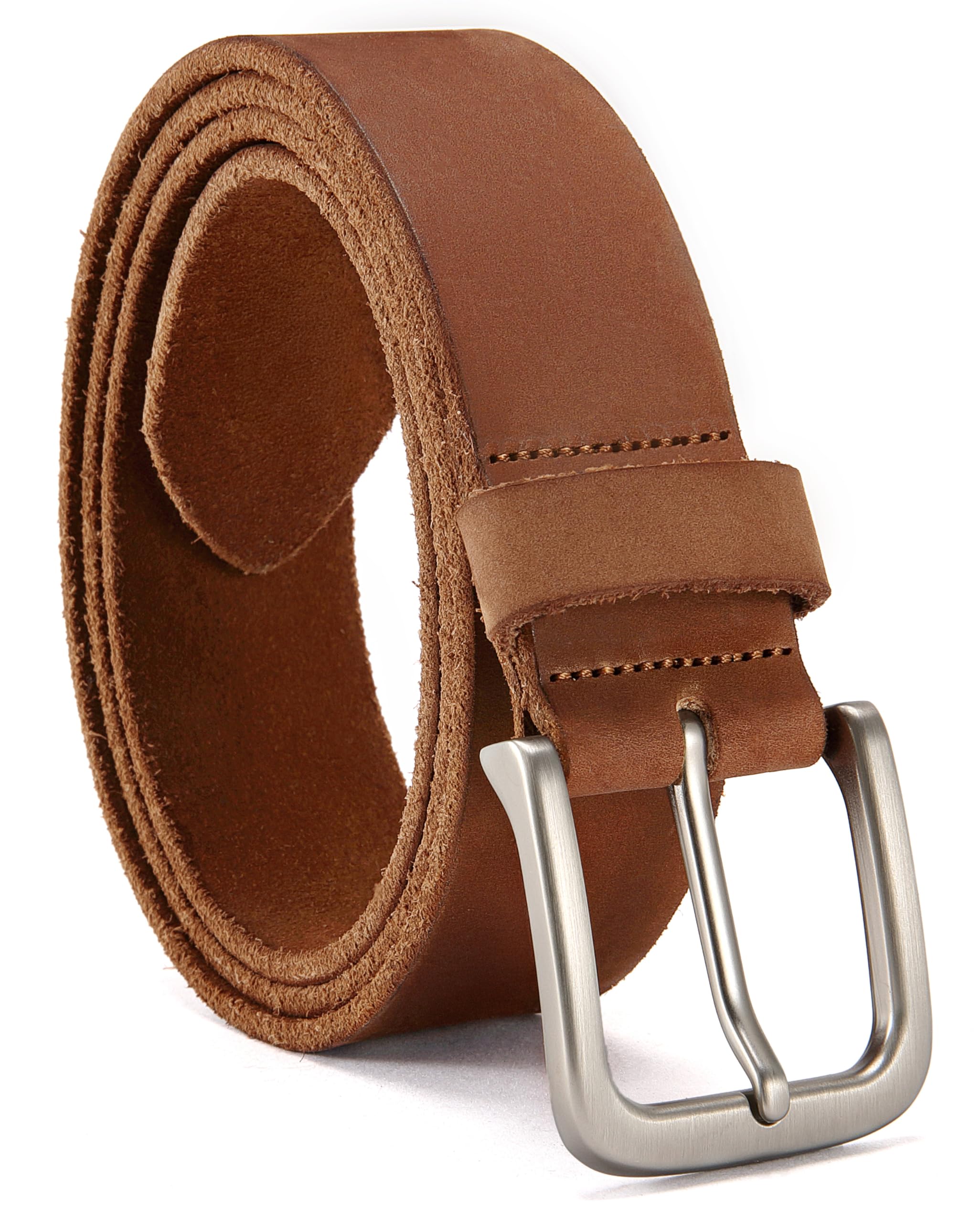 CHAOREN Full Grain Leather Belt for Men, Work Belts for Men Heavy Duty, Daily Wear for Jeans Pants