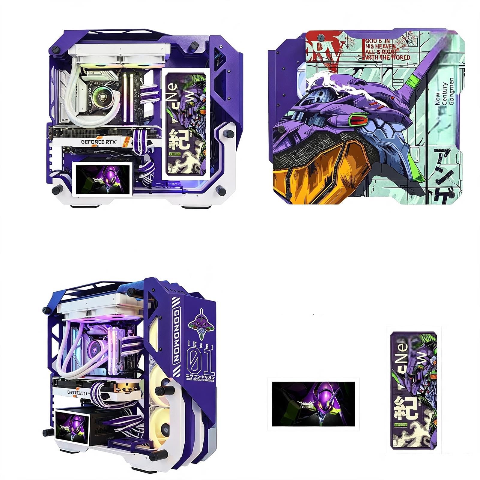 Case Da Gioco Mid Tower ATX/M-ATX/ITX, Bianco, Lega Di Alluminio, Pannello Laterale In Vetro Temperato, Porta USB 3.0