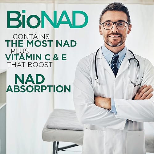 Miniatura 9 de BioNAD NAD+ Natural Energy Booster - Aumenta el NAD+ - Apoya la salud cardiovascular al reducir el colesterol LDL - Antienvejecimiento - Combate el