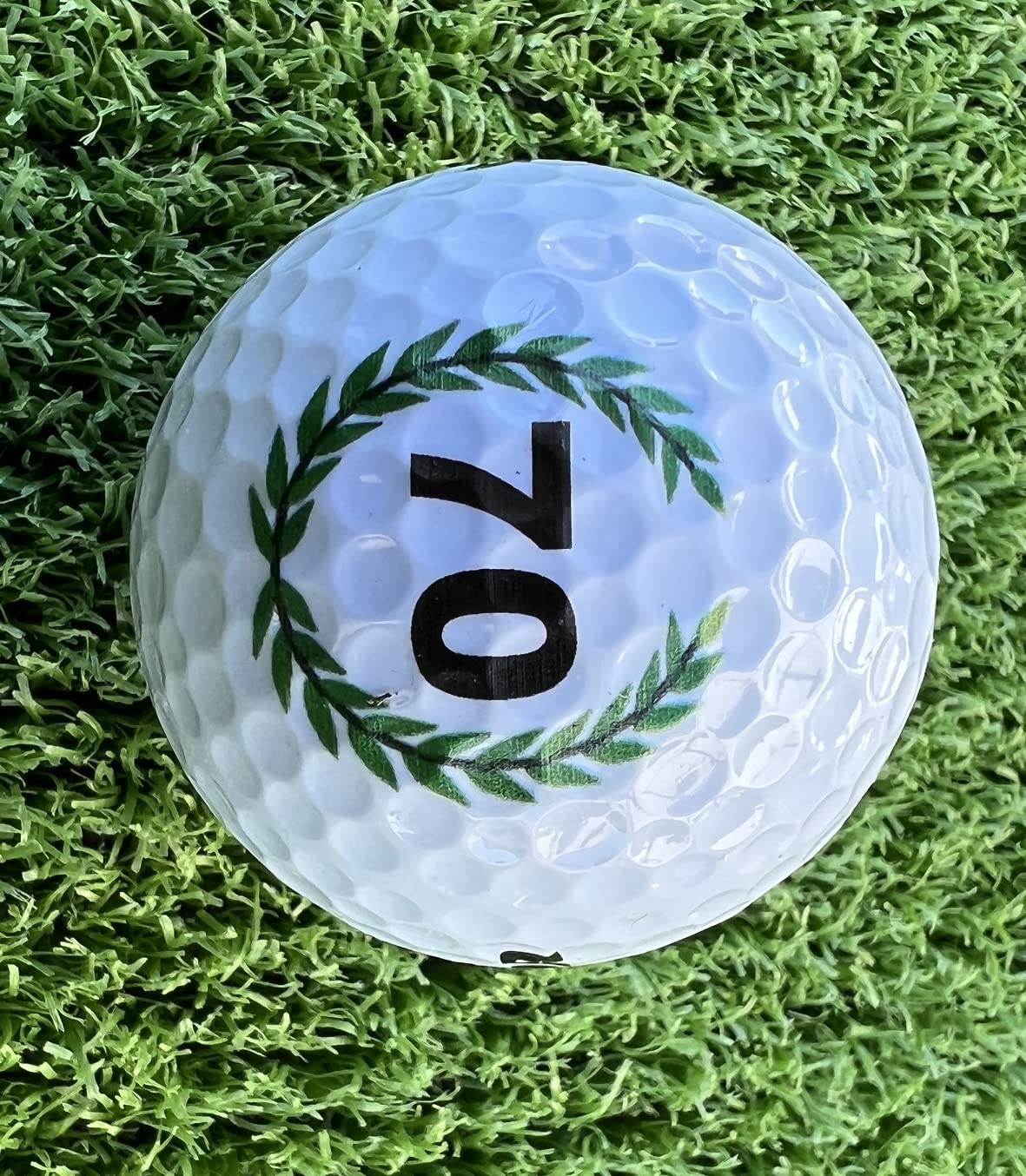 Set di palline da golf compleanno 70 con Happy Birthday Motiv in confezione regalo/Golf Regalo di compleanno Happy Birthday