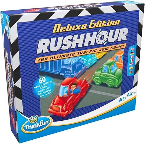 Miniatura 2 de ThinkFun Rush Hour Deluxe Traffic Jam Juego de lógica y juguete STEM  Toneladas de diversión con más de 20 premios ganados internacionales por más