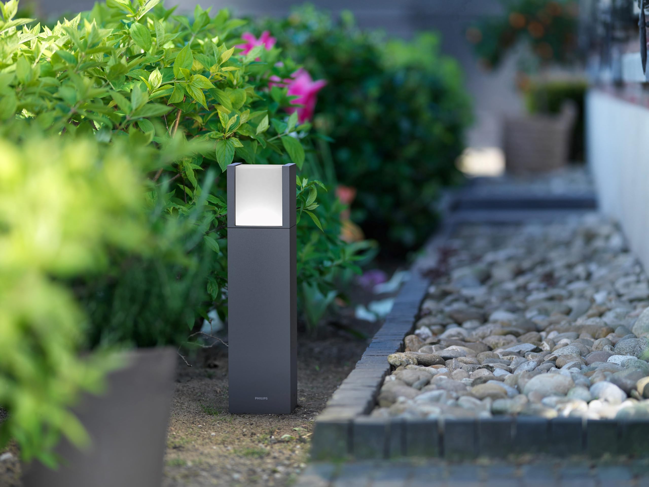 Philips myGarden Lampa stojąca / Latarnia Arbour 4000K antracytowy LED