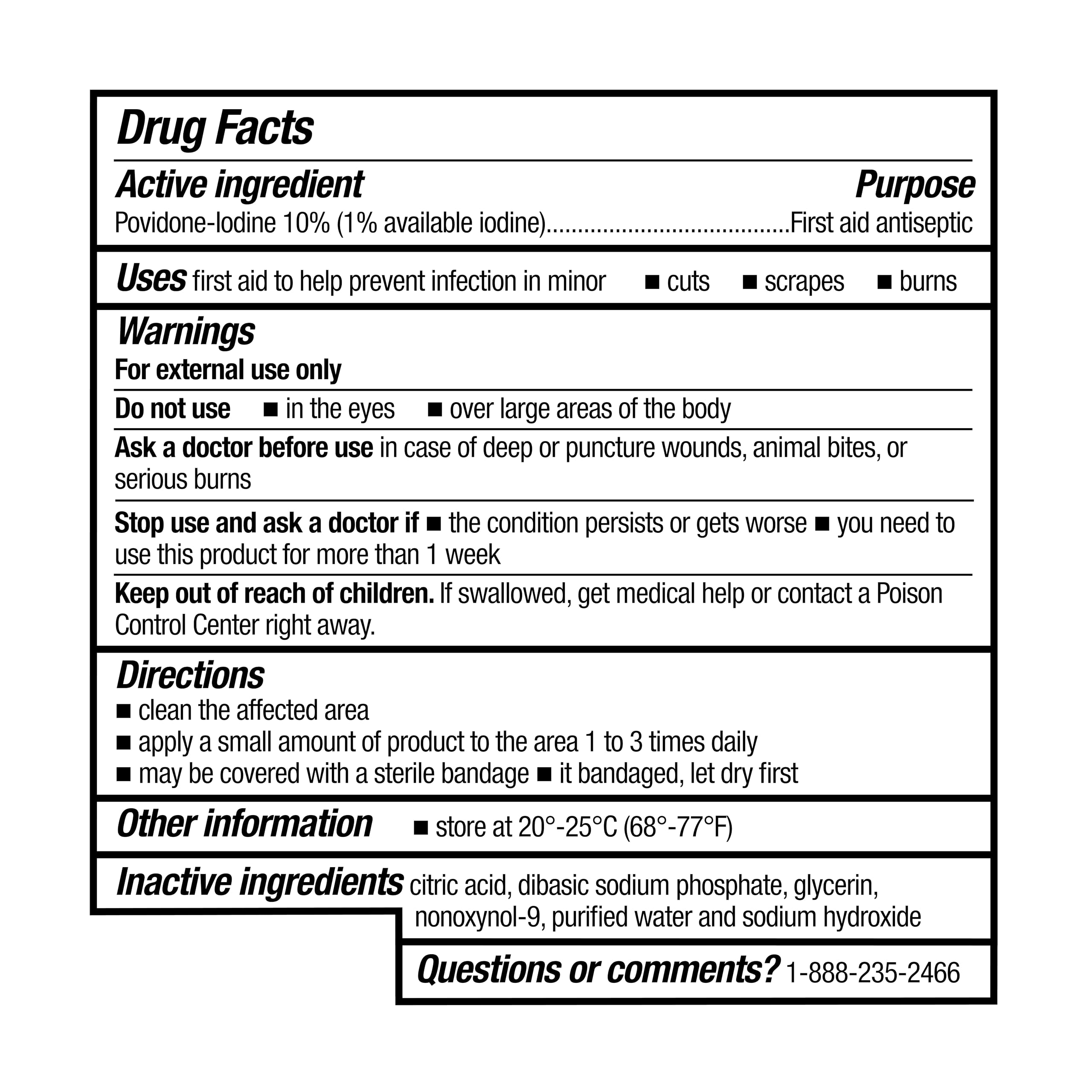 A+Health Povidone Iodine 10% First Aid Antiseptic Topical Solution 8 Fl oz — Amazon image 5