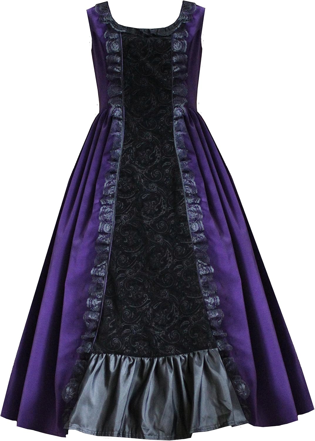 Victorian Valentine Steampunk Gothic Civil War Women's Velvet Gown