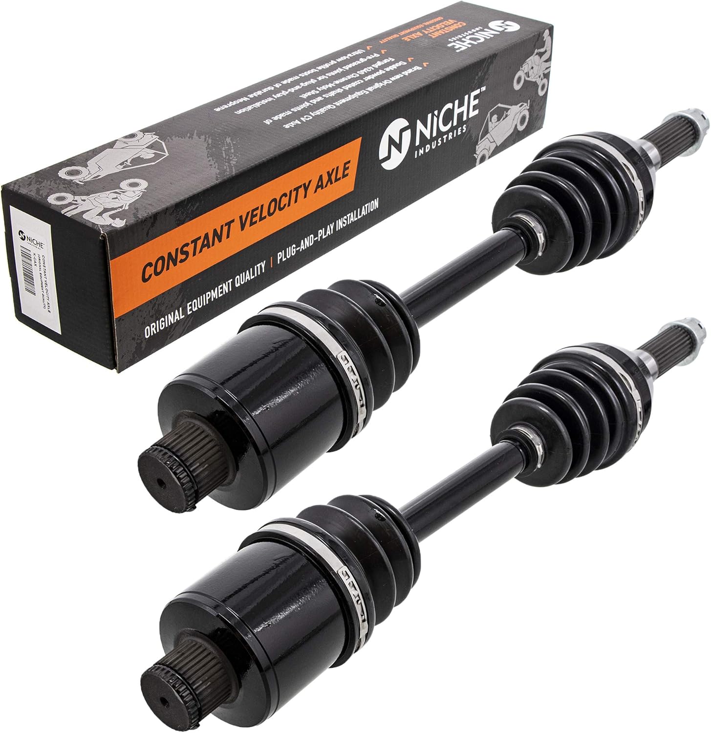 NICHE Rear CV Axle Drive Shaft for Polaris Sportsman 400 500 600 700 800 MV7 1380240 1380197 2 Pack