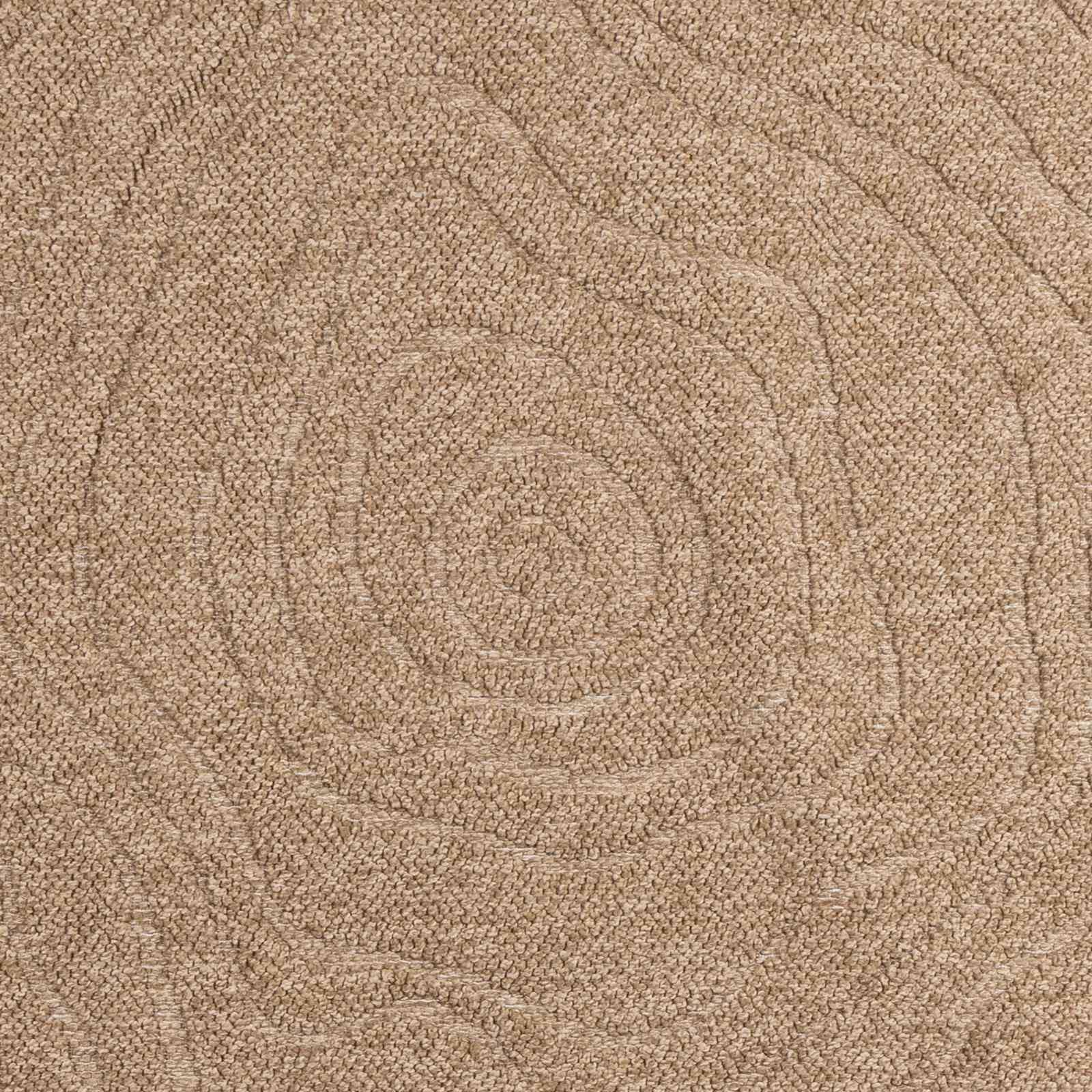 Alfombra de poliéster natural, 230 x 160 cm | Parte trasera antideslizante, lavable a máquina a 60 grados, con tratamiento antiruido, para interior y exterior