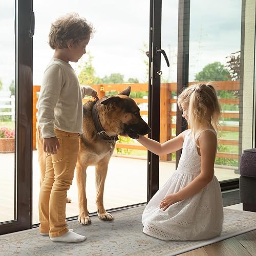 Miniatura 2 de MaxRugrs Alfombra de cocina para pasillos de 2 x 6 pies, sin arrugas, lavable a máquina, resistente a las manchas, antideslizante, tapete con parte