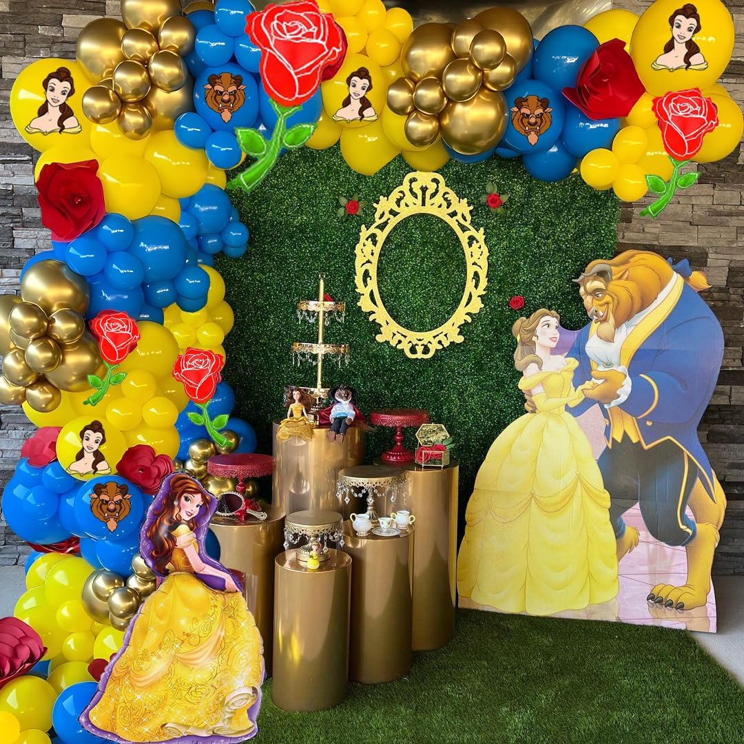 Princess Belle Theme Party Decoration Balloon Garland Arch
