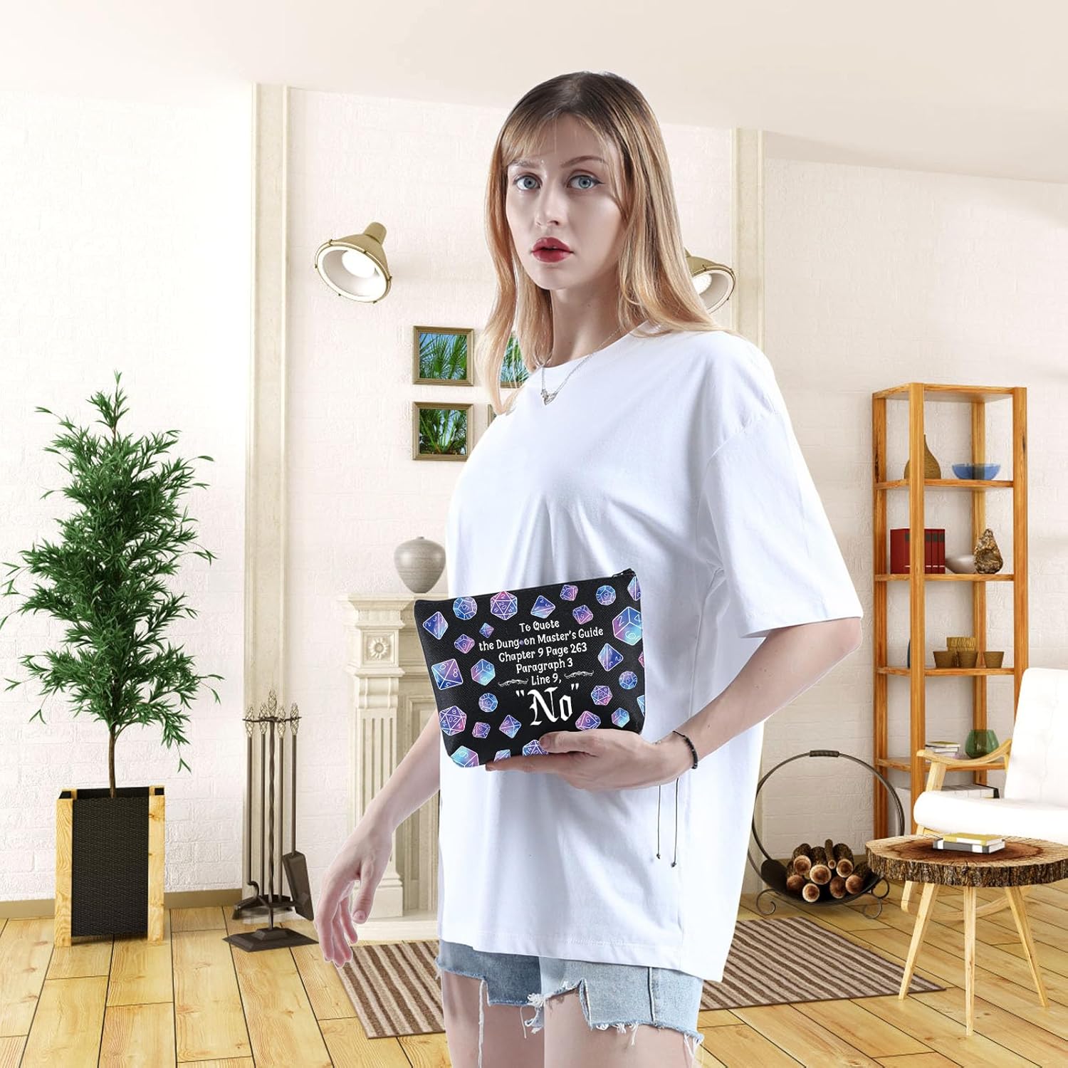 WCGXKO Master Gift For Friend Game Gift Game Makeup Zipper Pouch Bag (To Quote) - Image 4