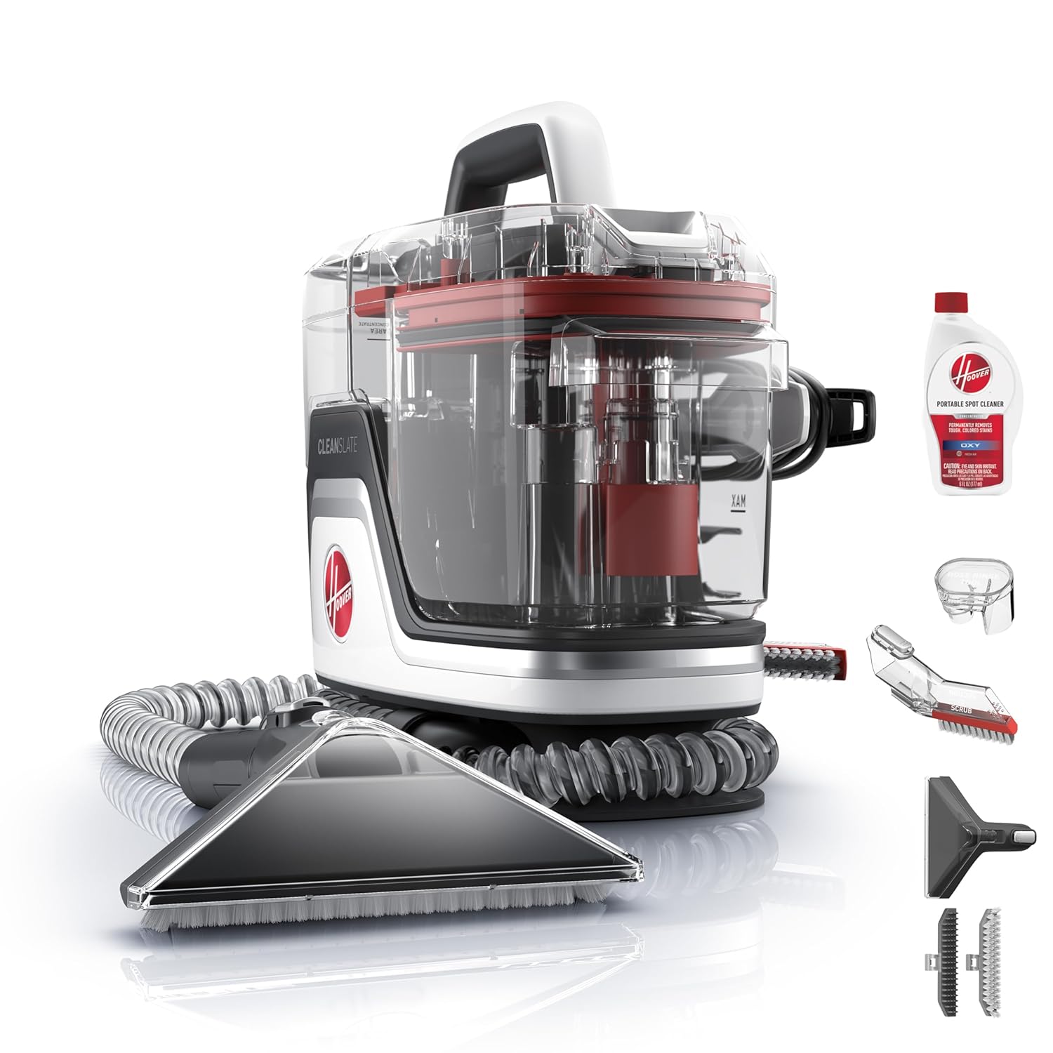 Hoover CleanSlate Plus Portable Carpet Upholstery Spot Cleaner Machine Powerful Suction with Versatile Tools Pet Stain Remover Car