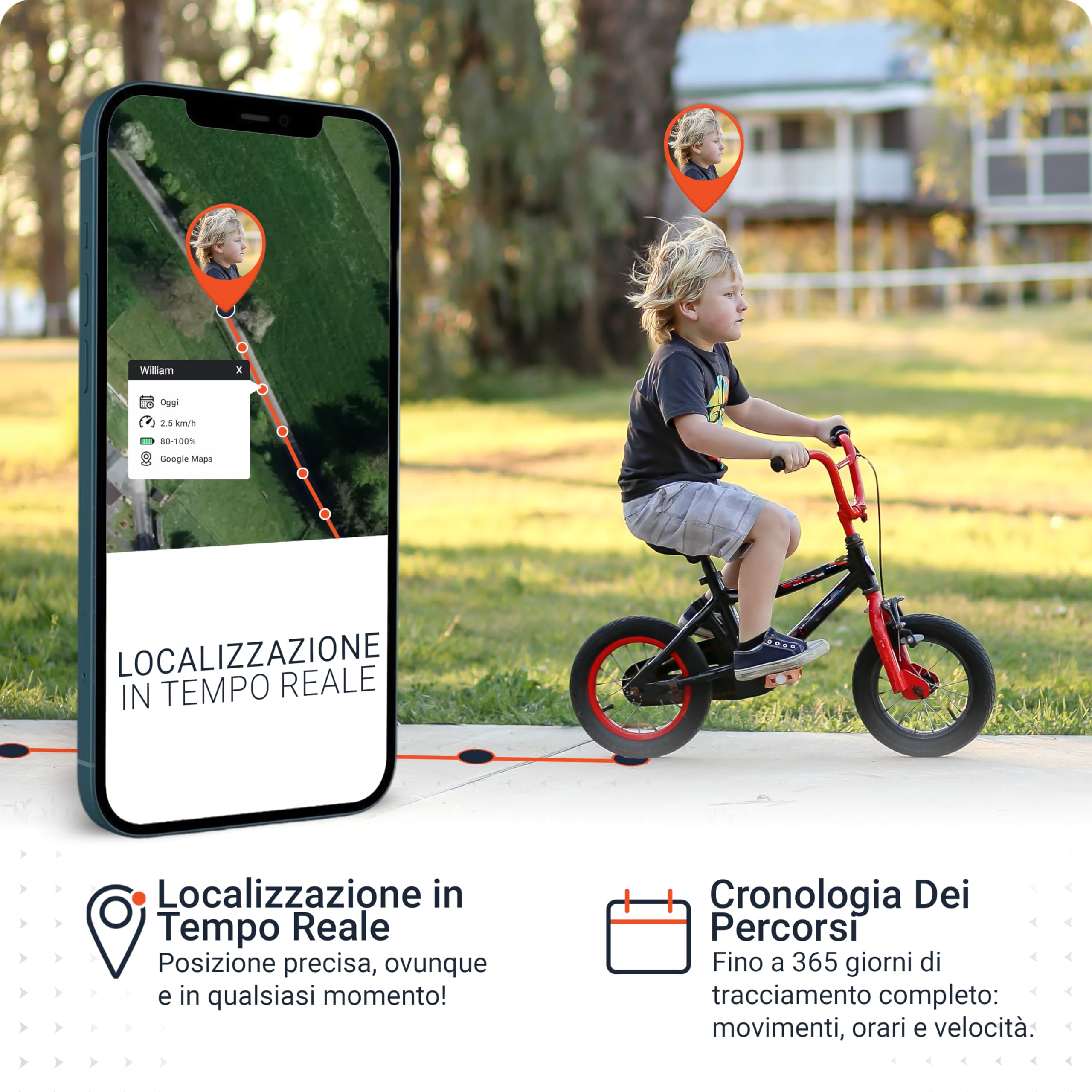PAJ Easy Finder 4G, Localizzatore GPS Bambini, Anziani/Demenza - Messaggi Vocali - Tracker in Tempo Reale, Pulsante Emergenza SOS - Durata Batteria fino a 14gg - Mini GPS Finder
