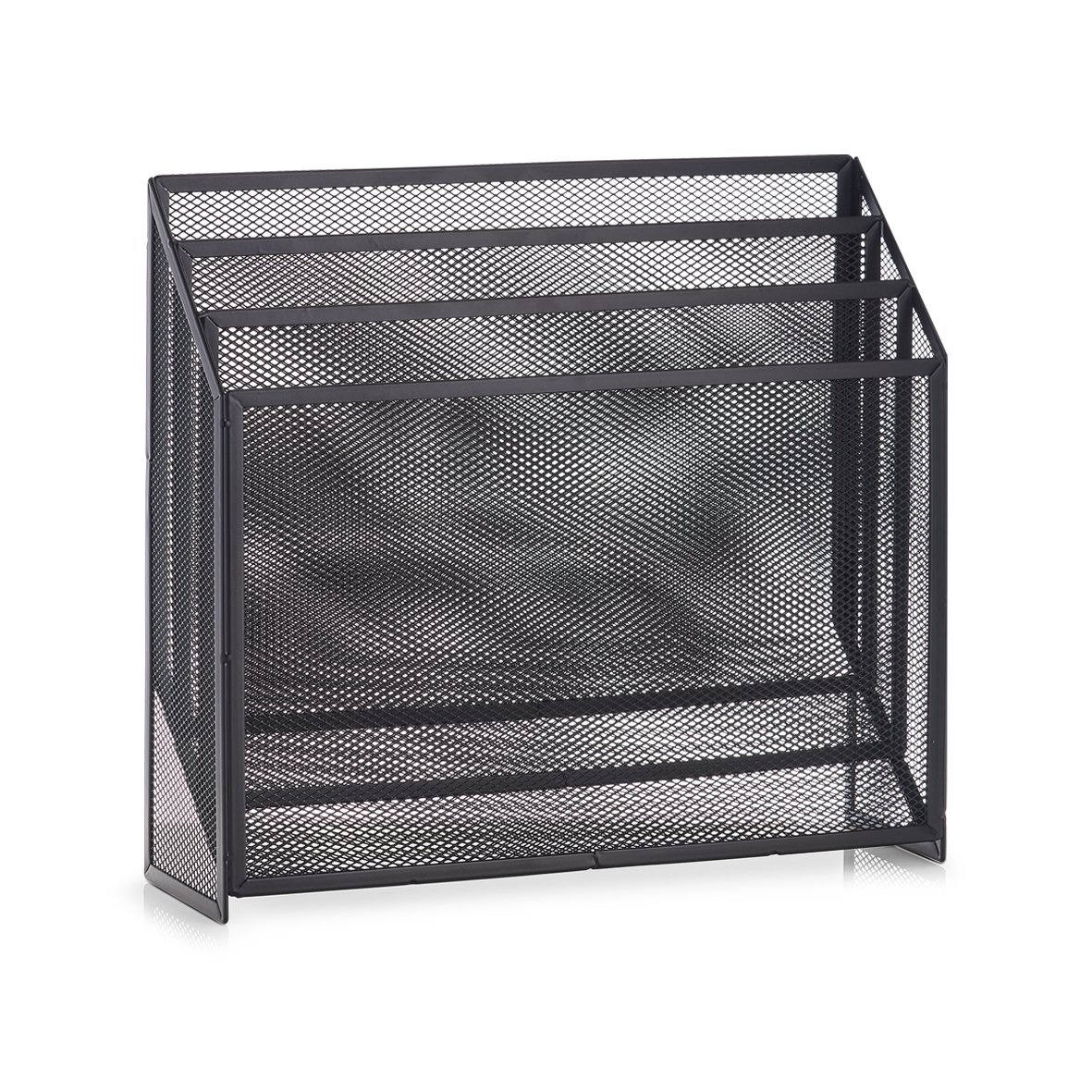 Zeller18176 Newspaper Rack Mesh Anthracite Approx. 32 x 9 x 29.5 cm