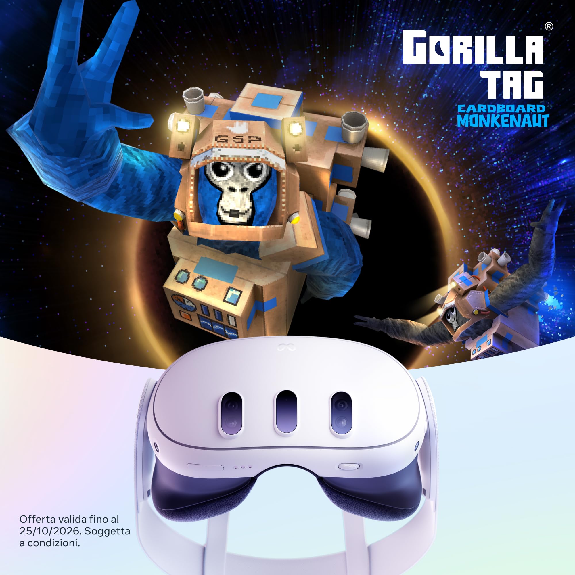 Meta Quest 3 512 GB Visore di realtà virtuale senza cavi Bundle Gorilla Tag