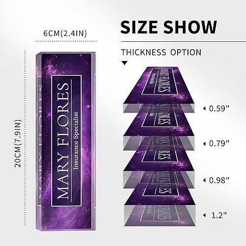 Miniatura 2 de Placa de nombre personalizada para escritorio de oficina, placas de nombre personalizadas para escritorios, placa de identificación personalizada